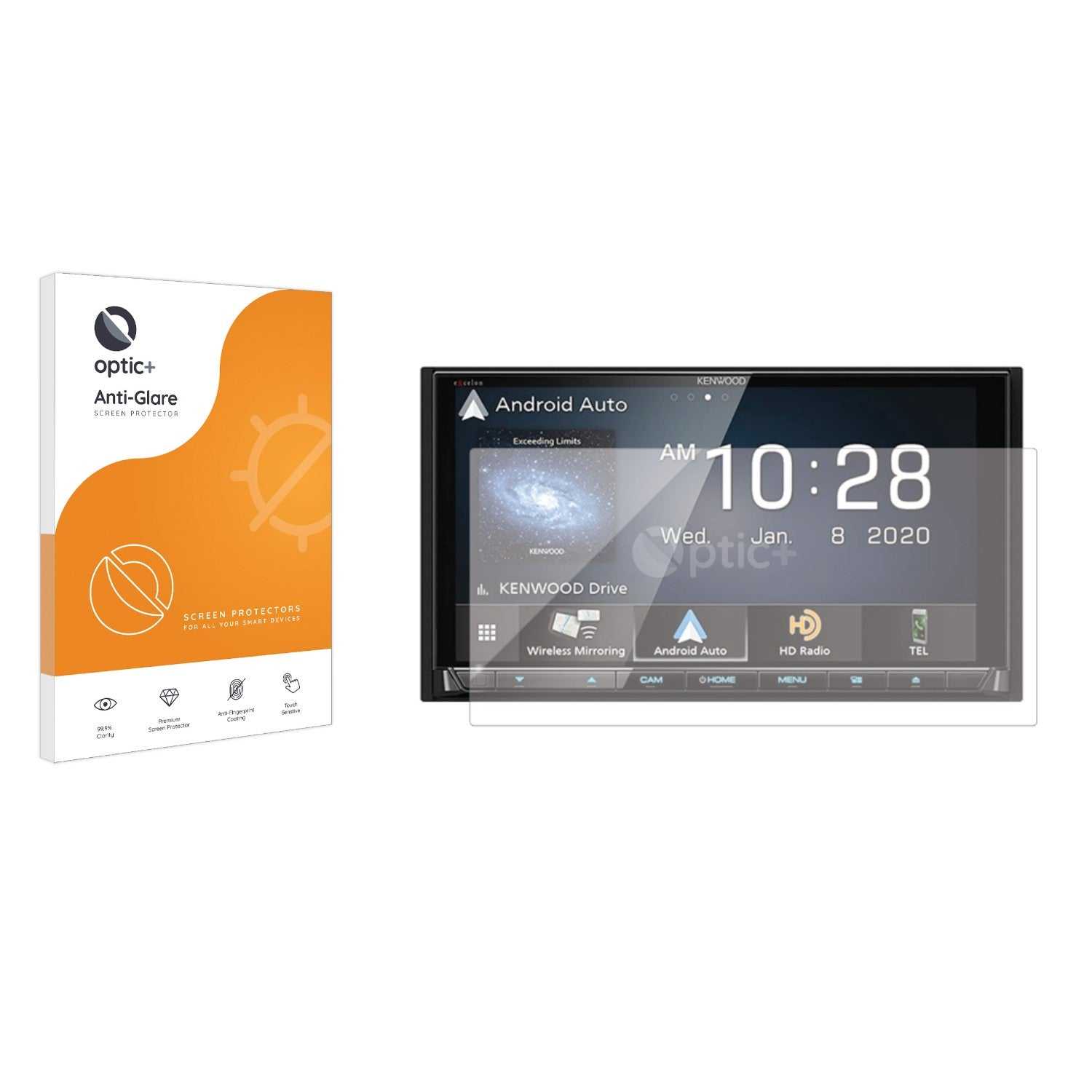 ScreenShield, Optic+ Anti-Glare Screen Protector for Kenwood DDX9707S