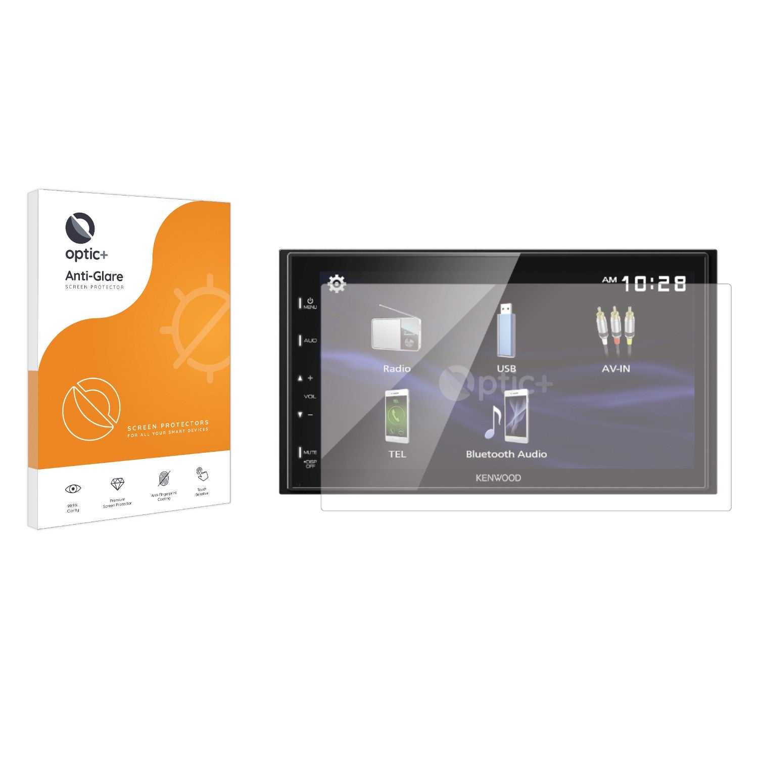 ScreenShield, Optic+ Anti-Glare Screen Protector for Kenwood DMX129BT