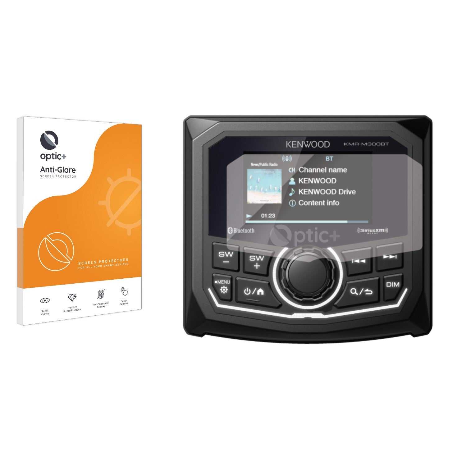 ScreenShield, Optic+ Anti-Glare Screen Protector for Kenwood KMR-M300BT