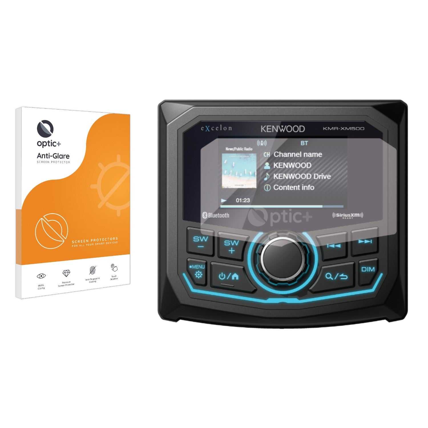 ScreenShield, Optic+ Anti-Glare Screen Protector for Kenwood KMR-XM500