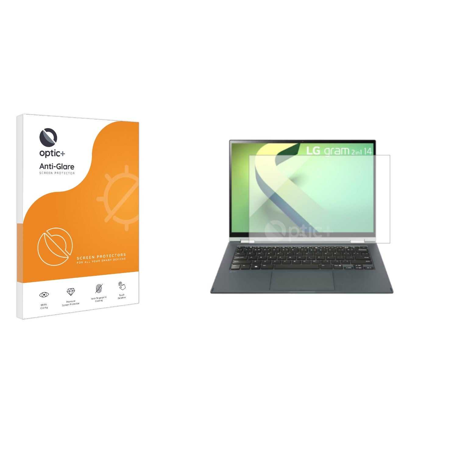 ScreenShield, Optic+ Anti-Glare Screen Protector for LG gram 2-in-1 14 2023