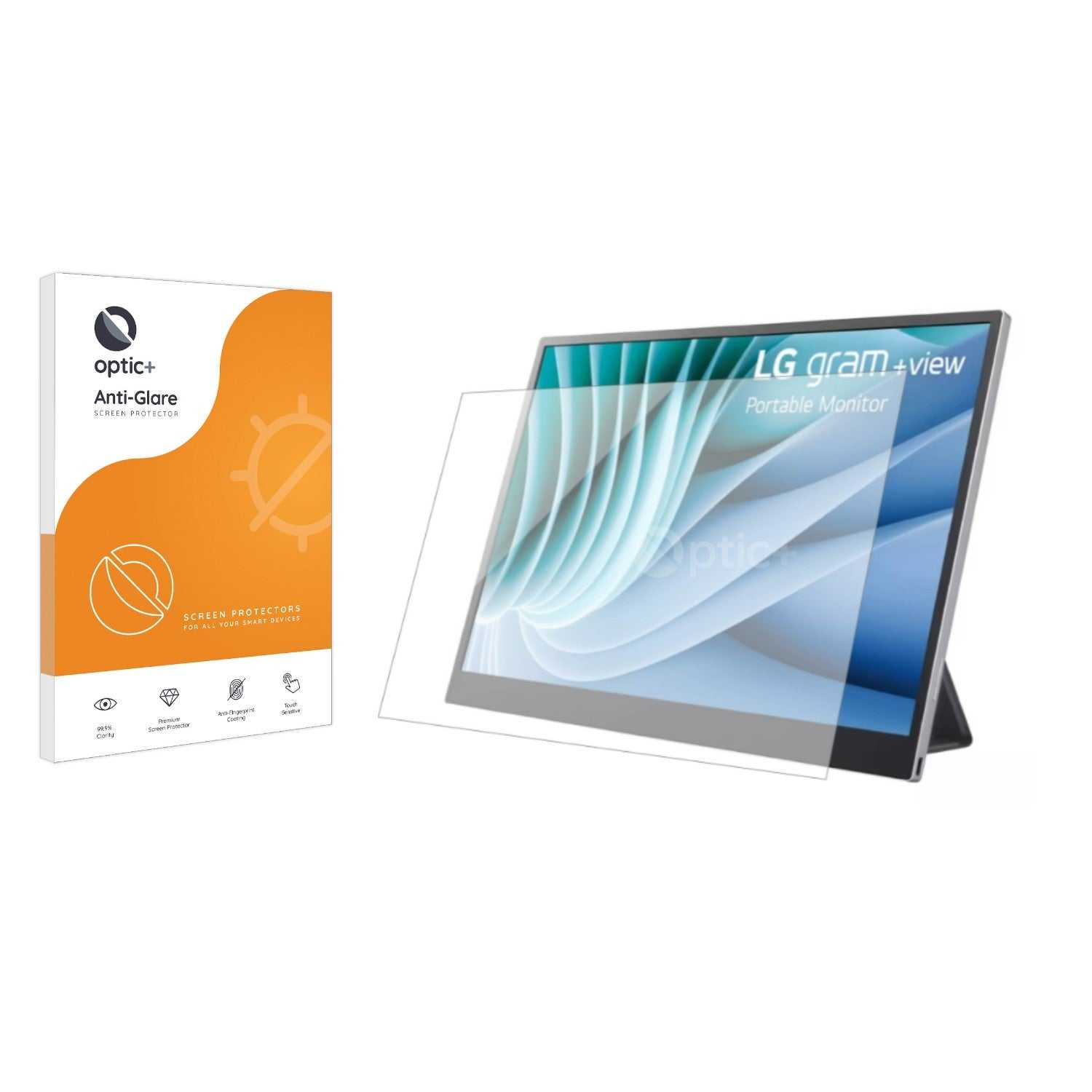 ScreenShield, Optic+ Anti-Glare Screen Protector for LG gram +view 16MR70 Portabe Monitor