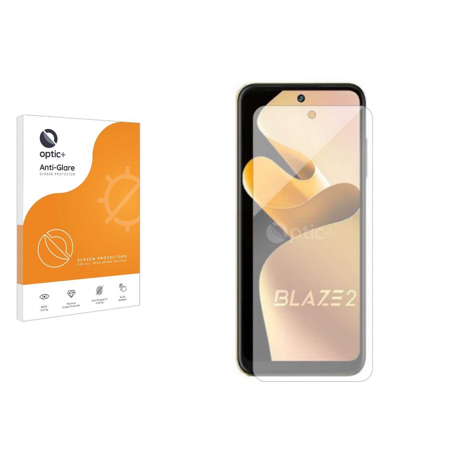 ScreenShield, Optic+ Anti-Glare Screen Protector for Lava Blaze 2 5G