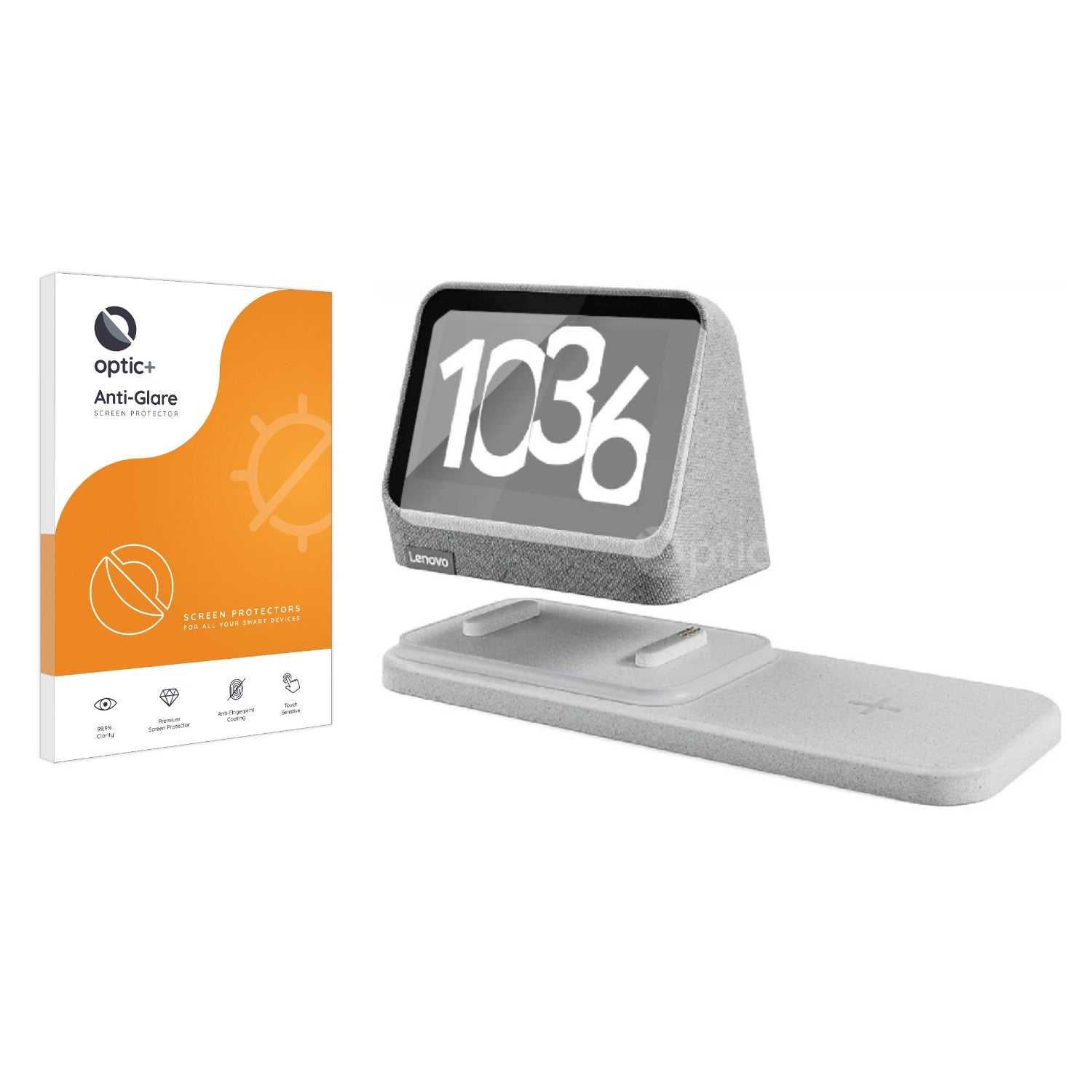 ScreenShield, Optic+ Anti-Glare Screen Protector for Lenovo Smart Clock 2