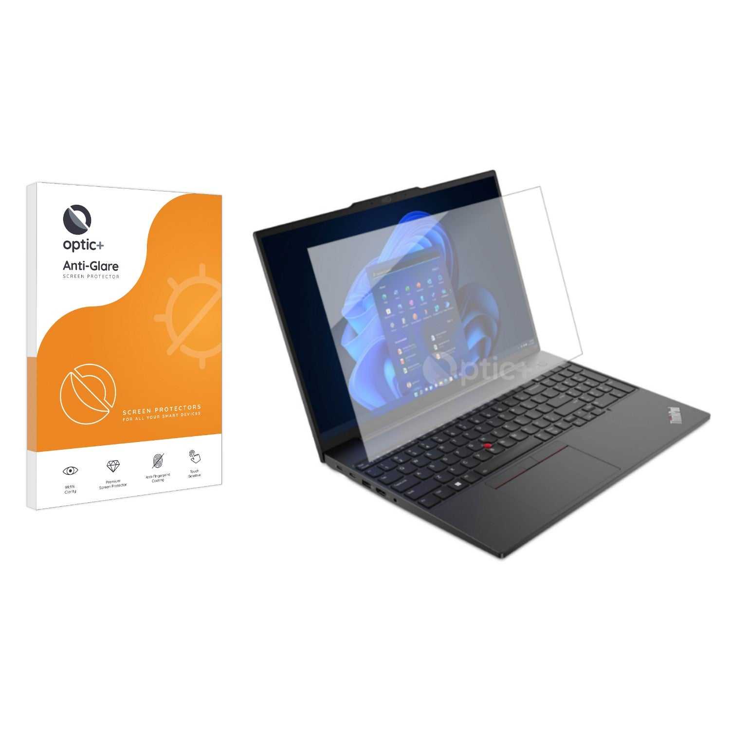 ScreenShield, Optic+ Anti-Glare Screen Protector for Lenovo ThinkPad E16 Gen 1