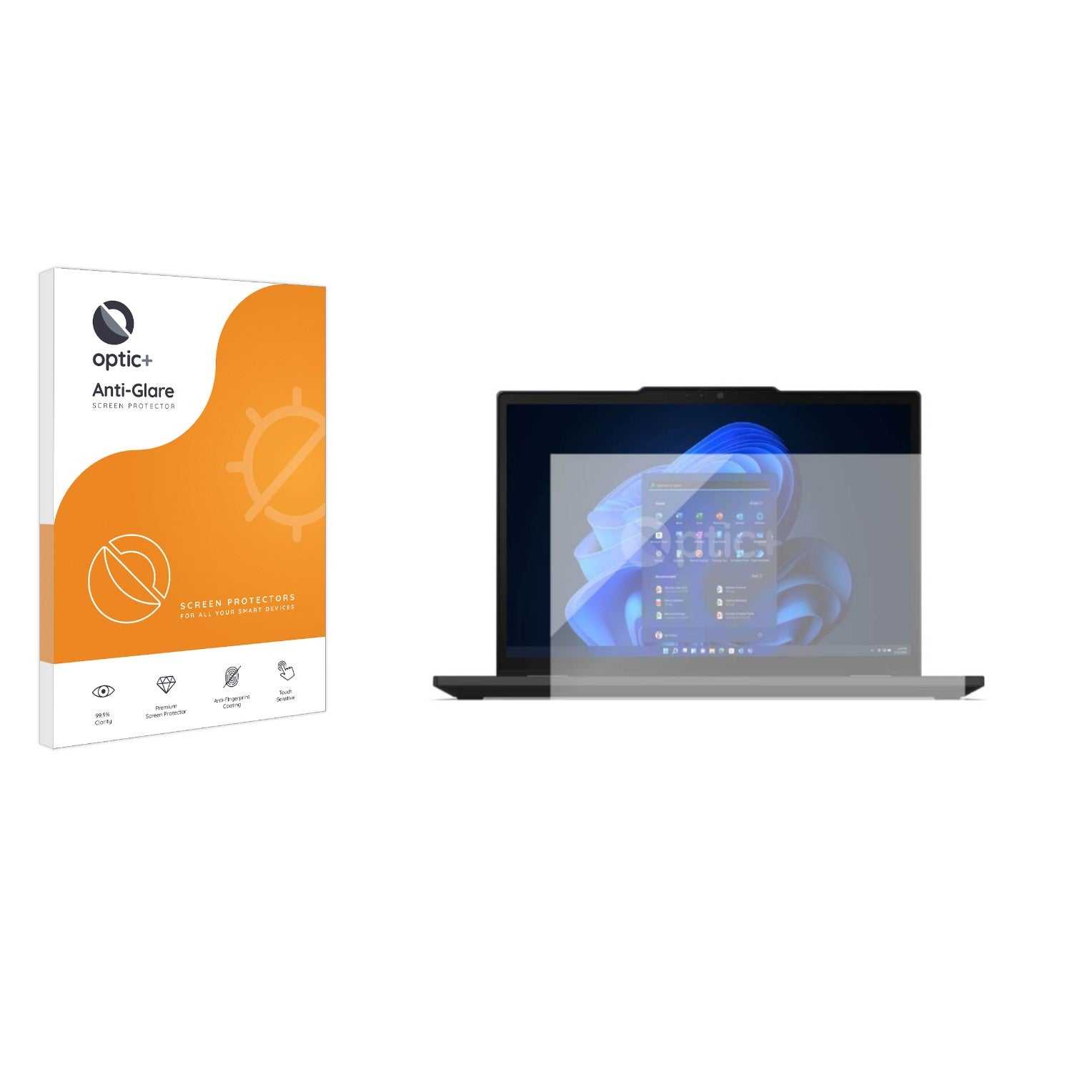 ScreenShield, Optic+ Anti-Glare Screen Protector for Lenovo ThinkPad X13 Yoga Gen 4