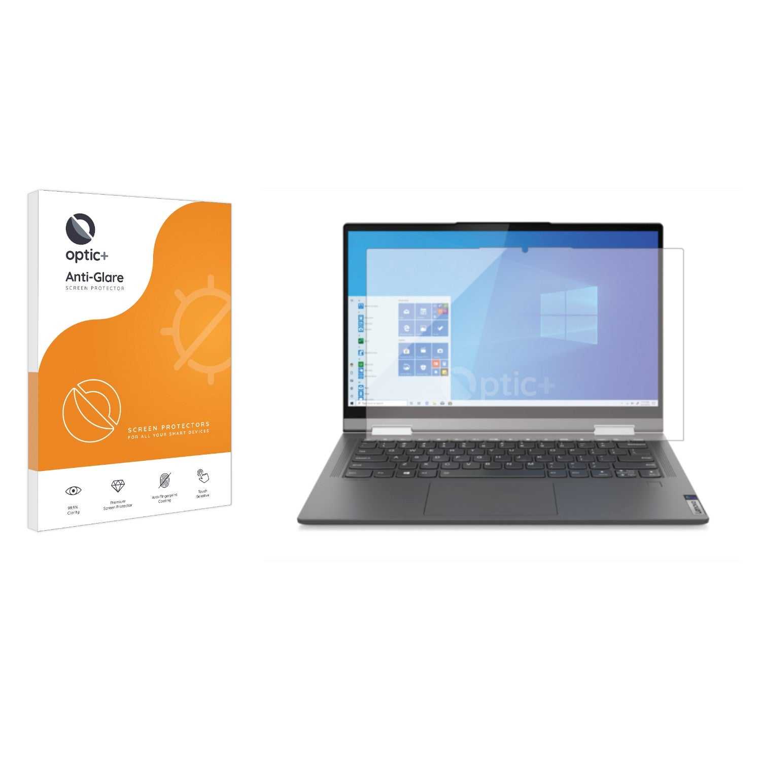 ScreenShield, Optic+ Anti-Glare Screen Protector for Lenovo Yoga 5G 14Q8CX05