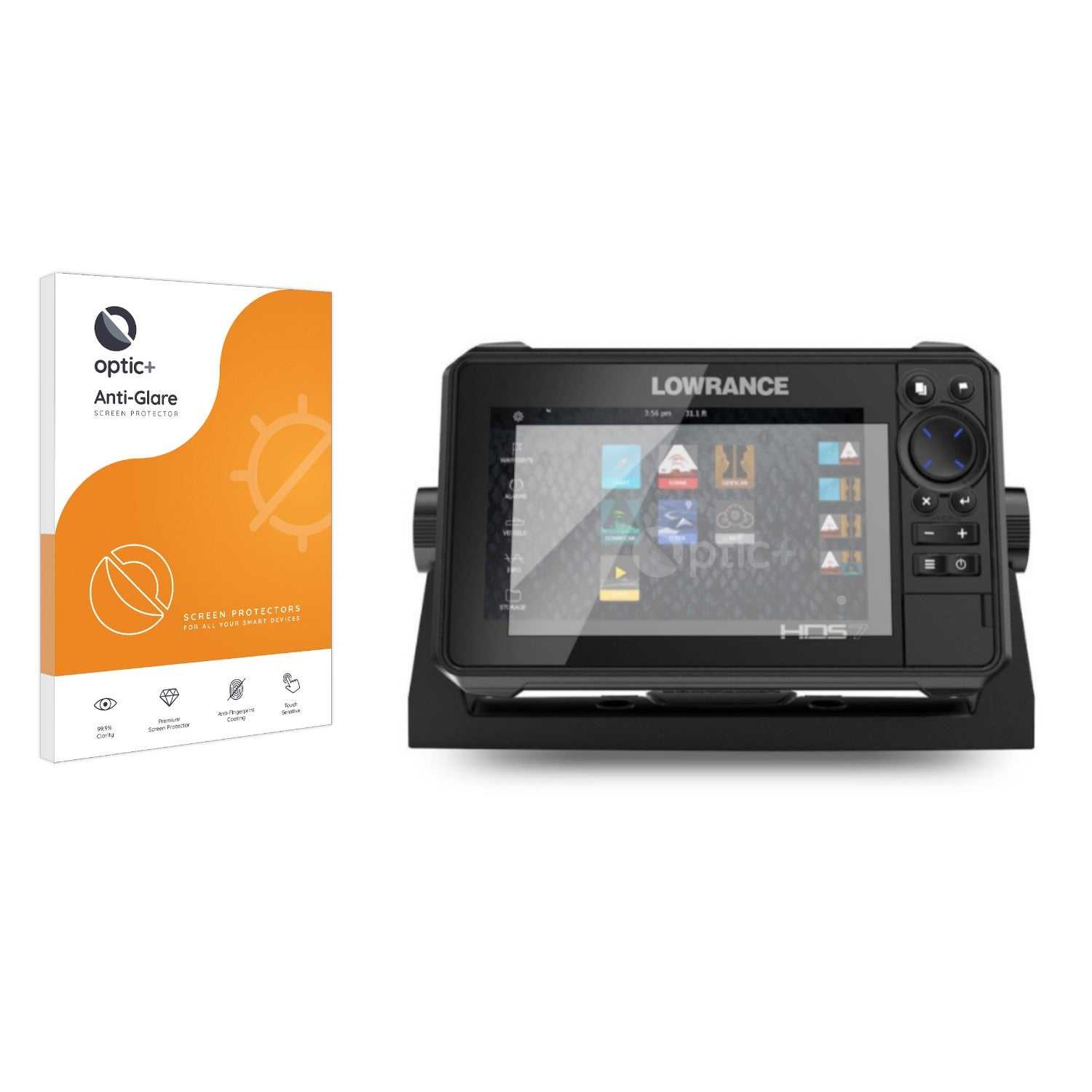 ScreenShield, Optic+ Anti-Glare Screen Protector for Lowrance HDS Live 7