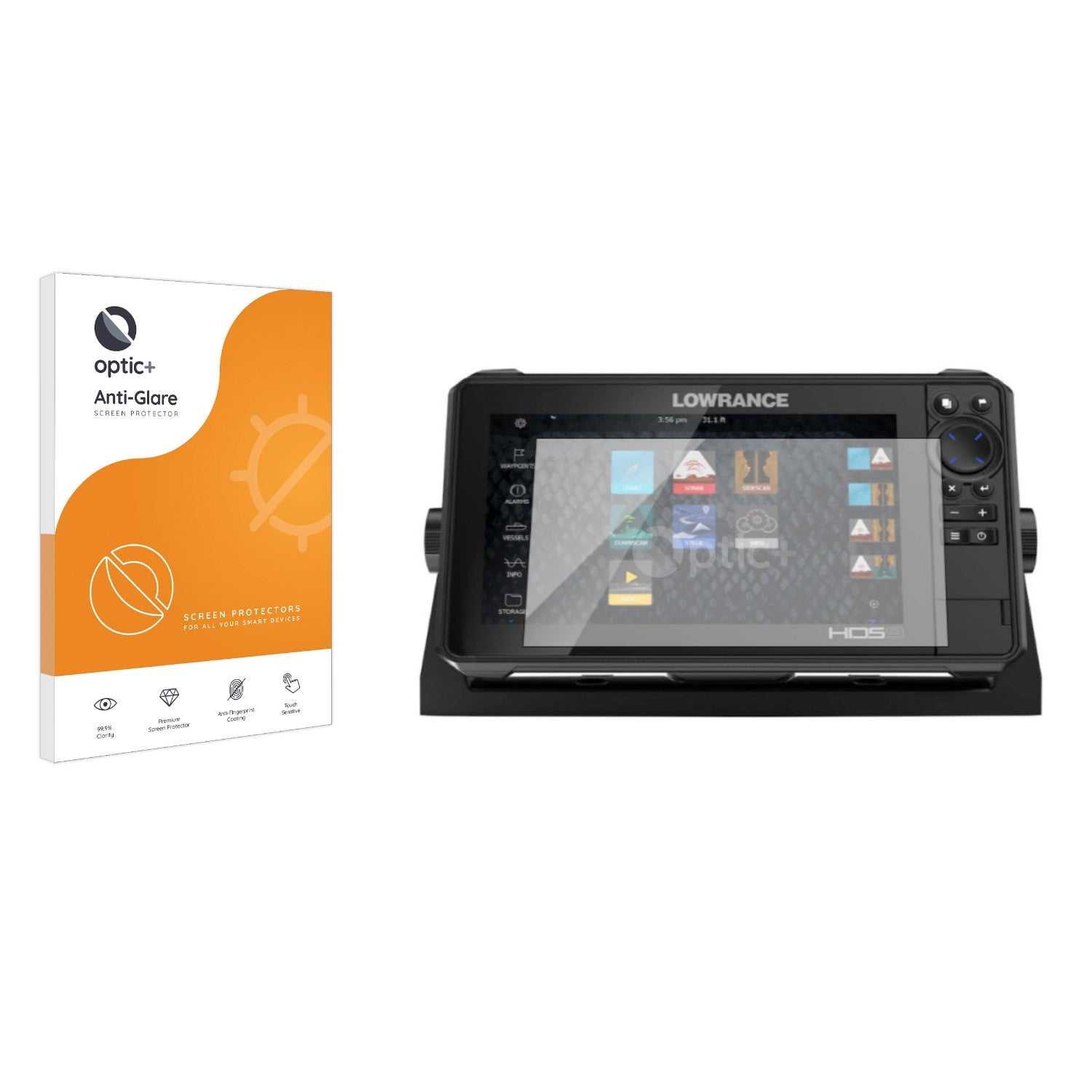 ScreenShield, Optic+ Anti-Glare Screen Protector for Lowrance HDS Live 9