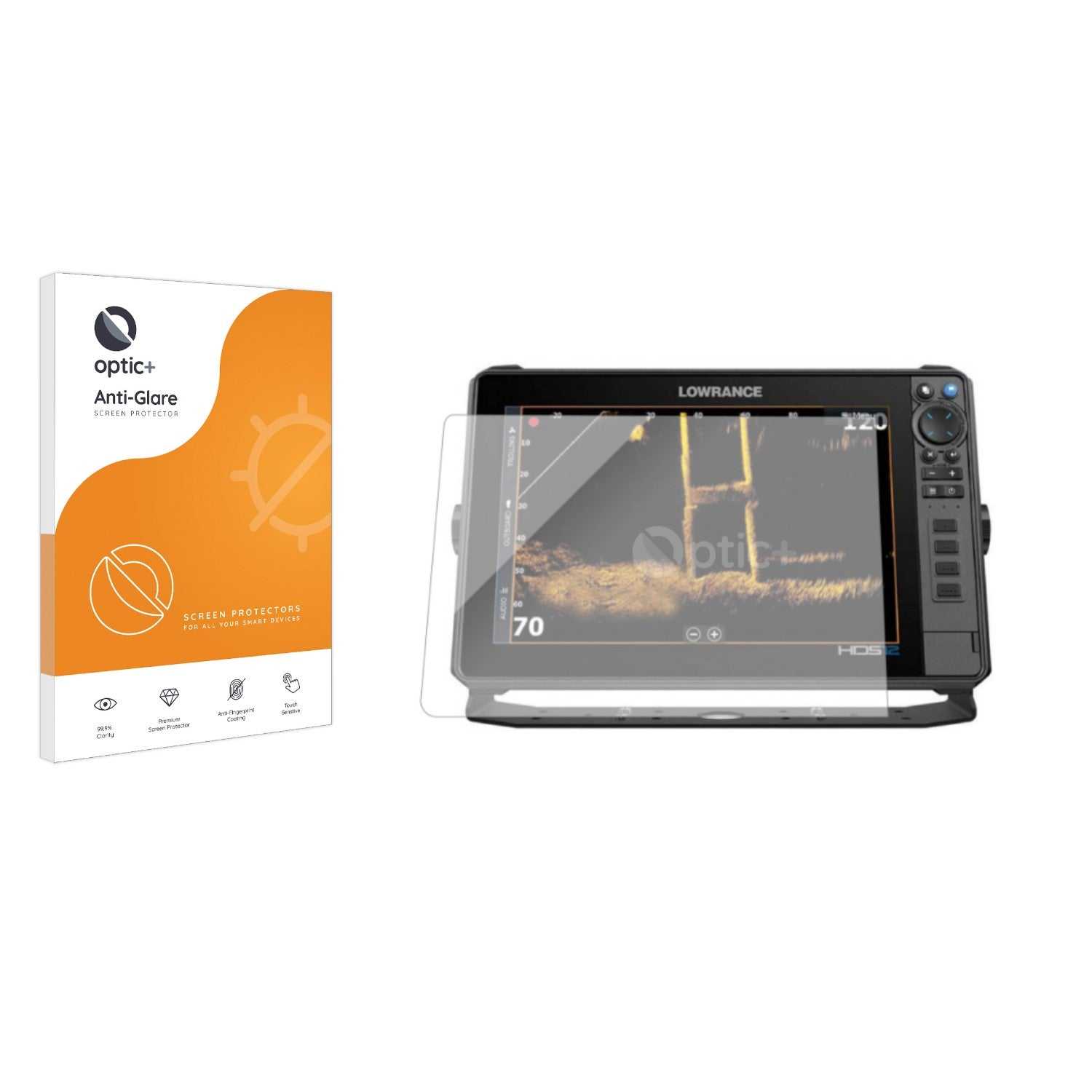 ScreenShield, Optic+ Anti-Glare Screen Protector for Lowrance HDS PRO 12