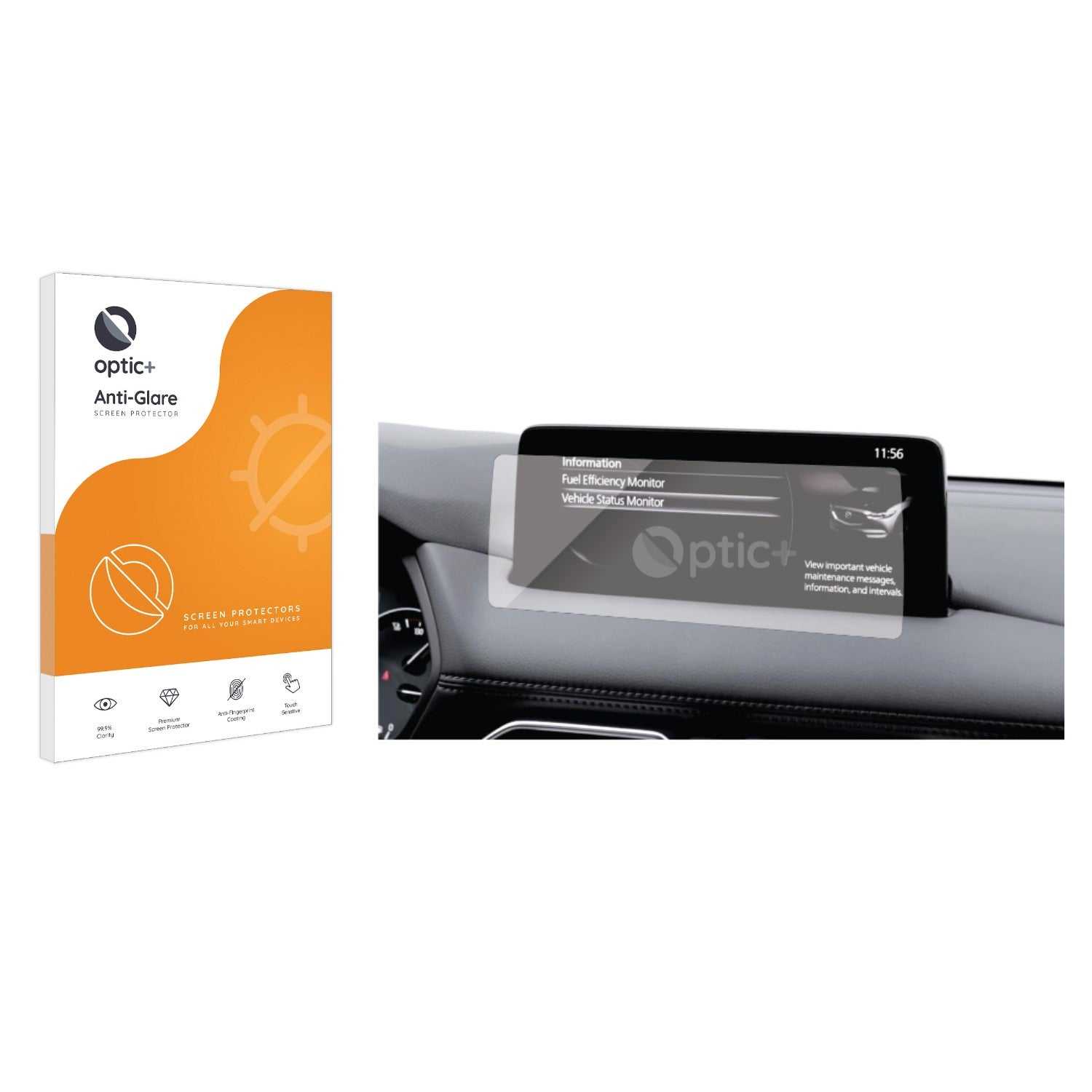 ScreenShield, Optic+ Anti-Glare Screen Protector for Mazda CX5 2021 10.25" Infotainment System