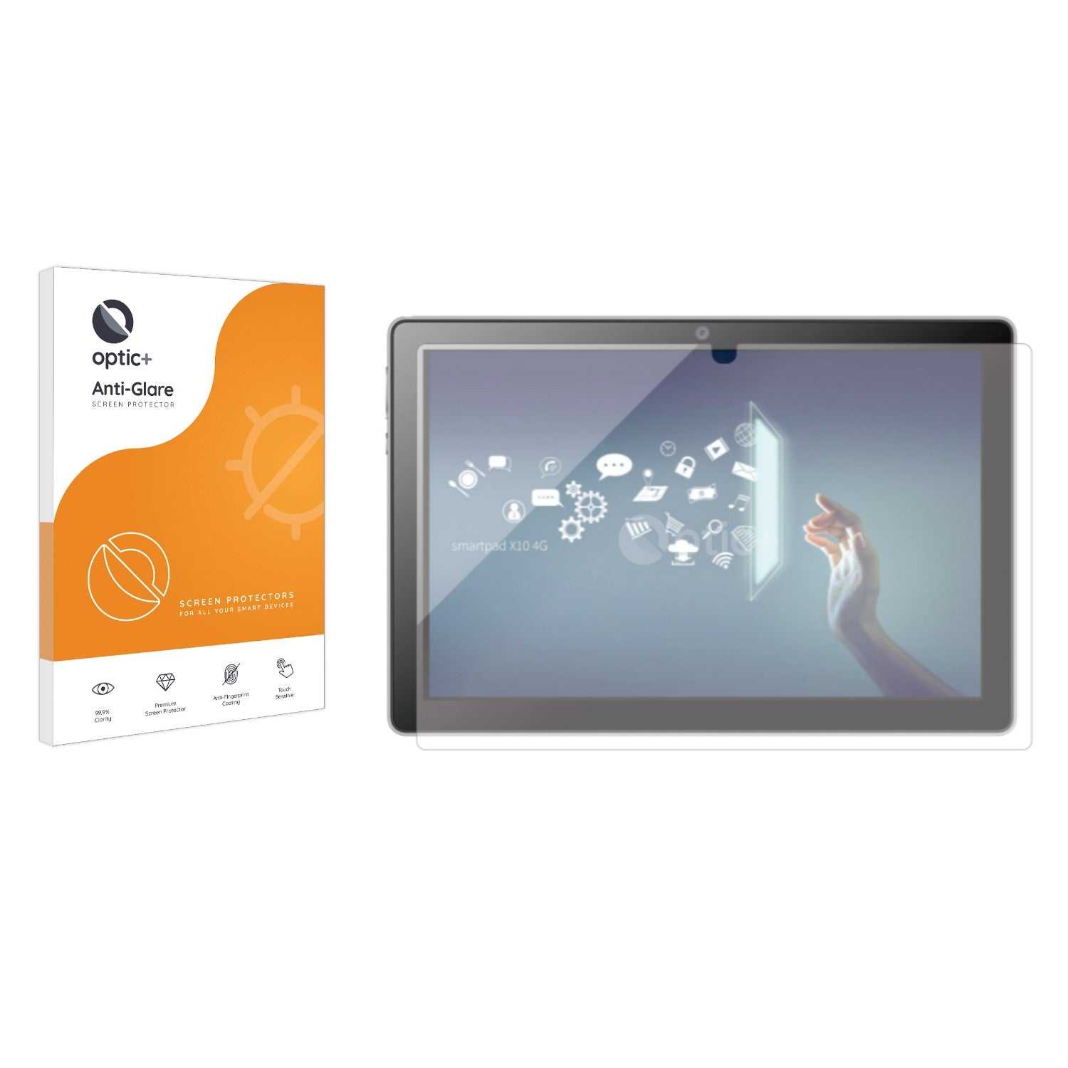 ScreenShield, Optic+ Anti-Glare Screen Protector for Mediacom SmartPad X10 4G