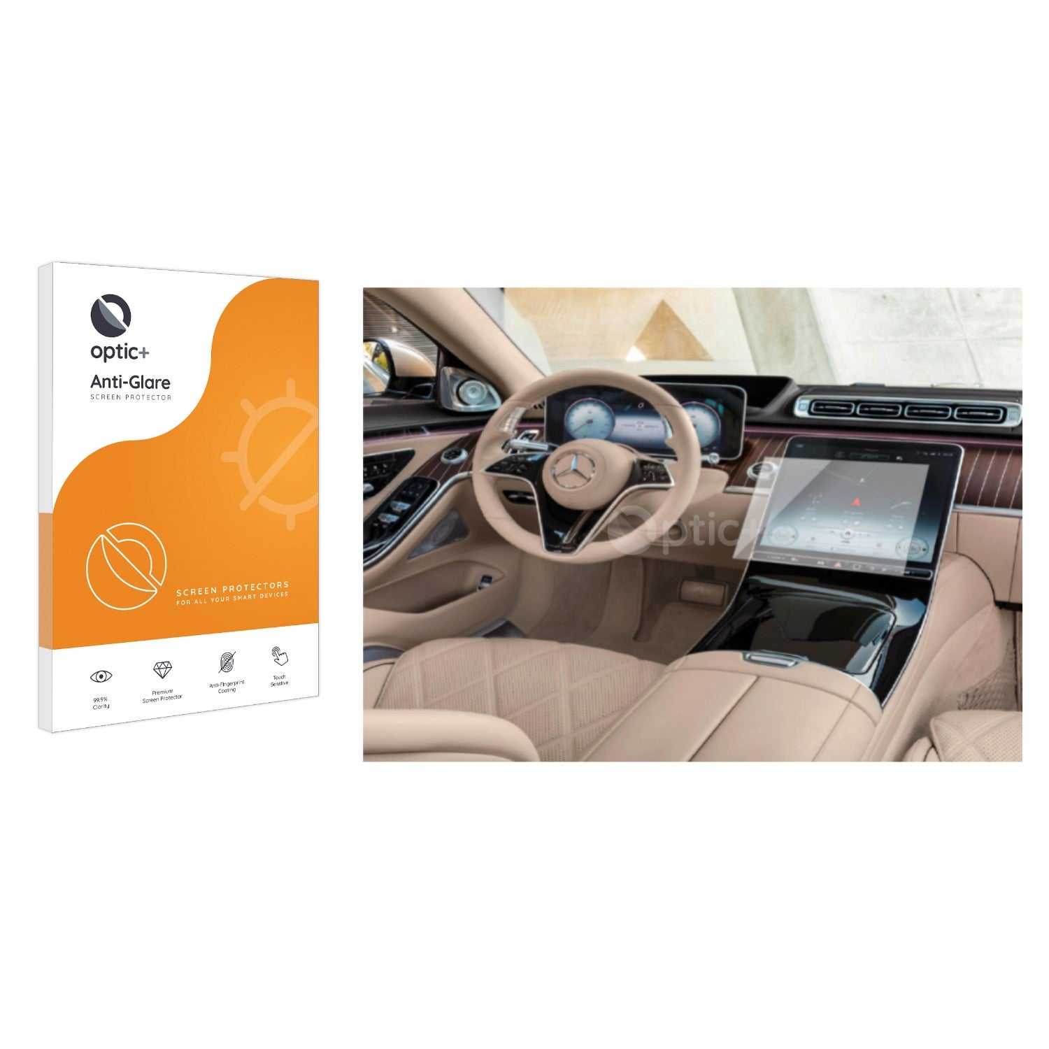 ScreenShield, Optic+ Anti-Glare Screen Protector for Mercedes-Benz Maybach S-Class Z223 2022-2023