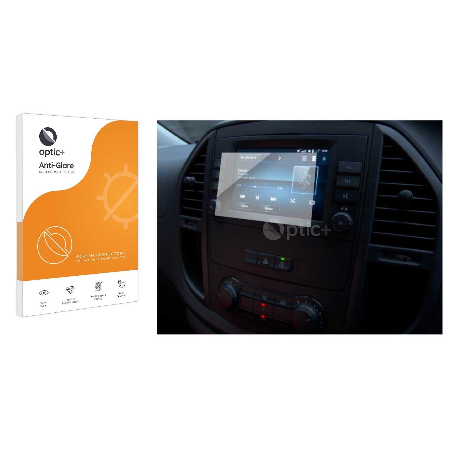 ScreenShield, Optic+ Anti-Glare Screen Protector for Mercedes-Benz Vito Audio 40