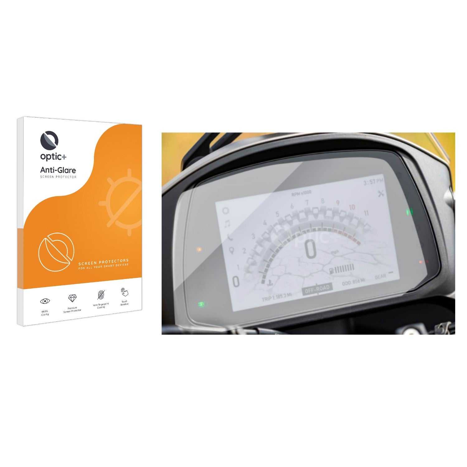 ScreenShield, Optic+ Anti-Glare Screen Protector for Moto Morini Seiemmezzo TFT Display 5 2022-2023