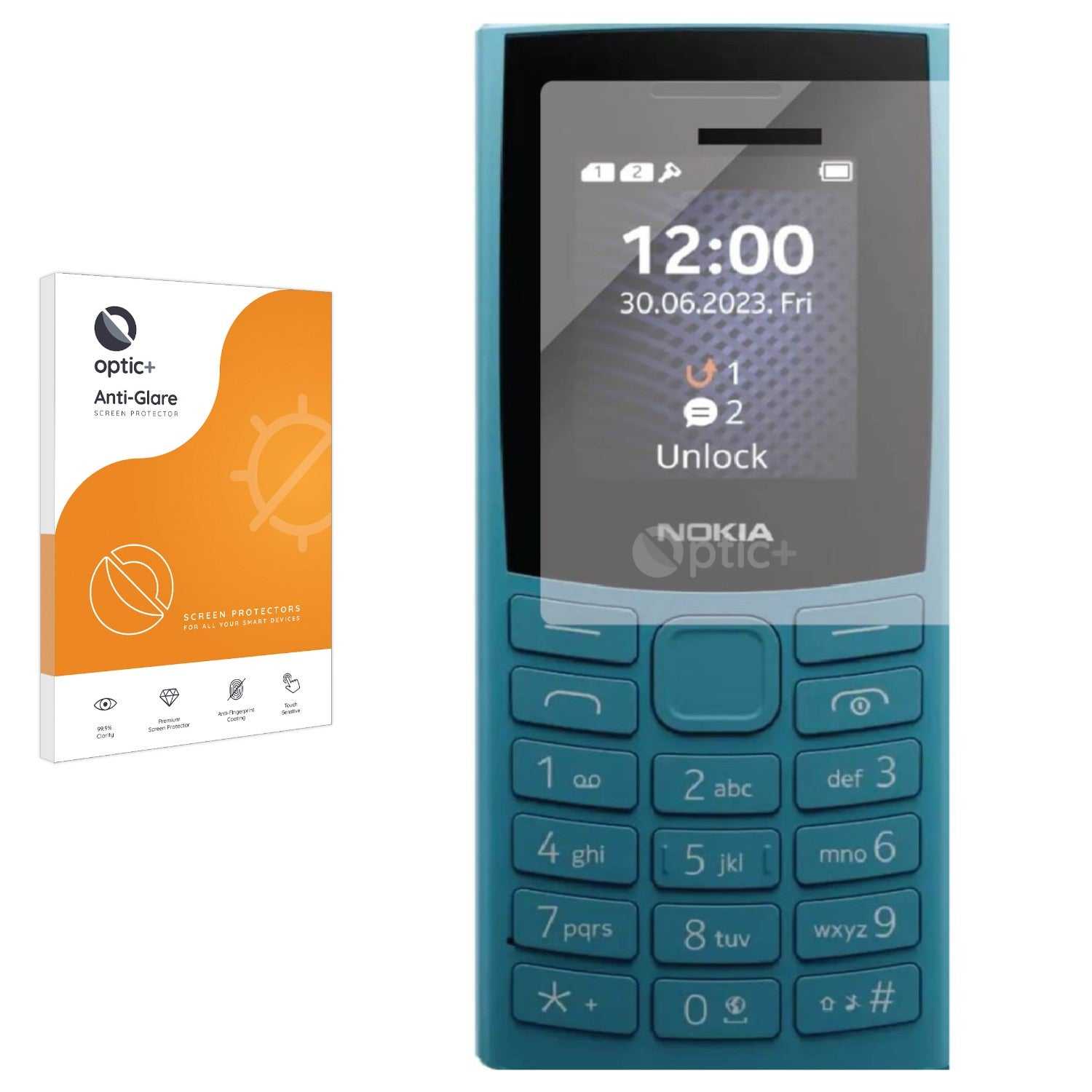 ScreenShield, Optic+ Anti-Glare Screen Protector for Nokia 106 (2023)