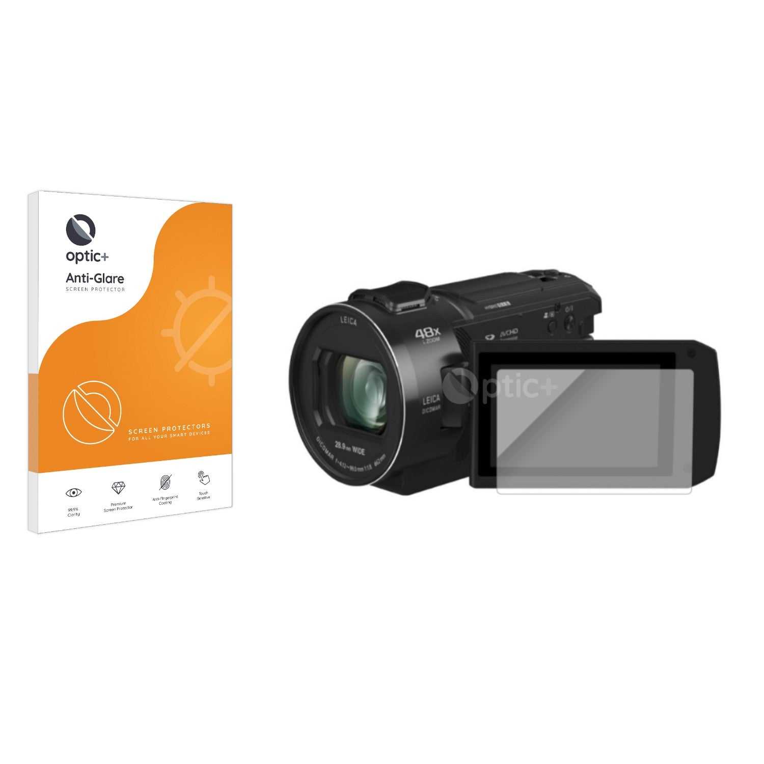 ScreenShield, Optic+ Anti-Glare Screen Protector for Panasonic HC-V808