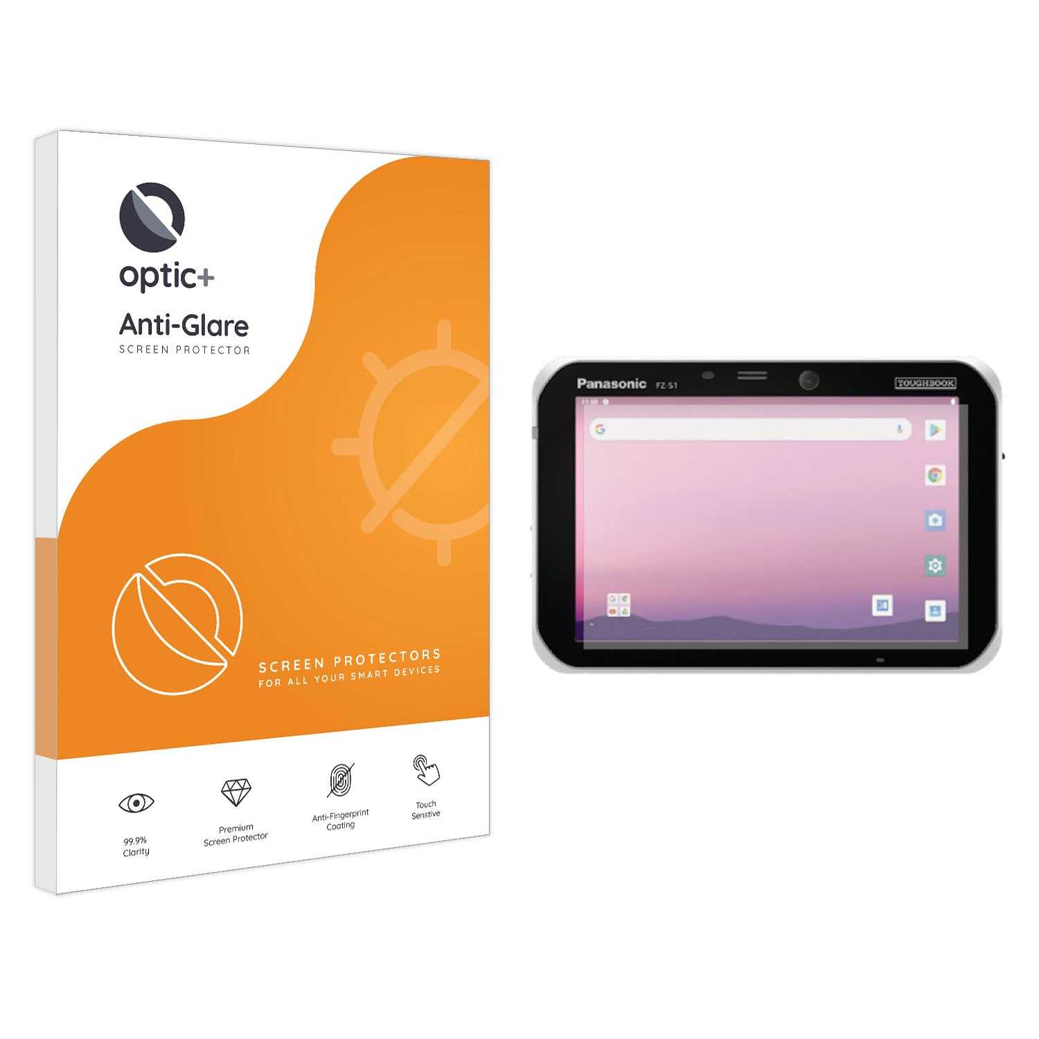 ScreenShield, Optic+ Anti-Glare Screen Protector for Panasonic Toughpad FZ-S1