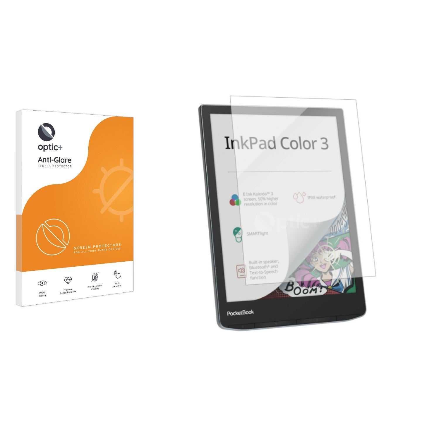 ScreenShield, Optic+ Anti-Glare Screen Protector for PocketBook InkPad Color 3