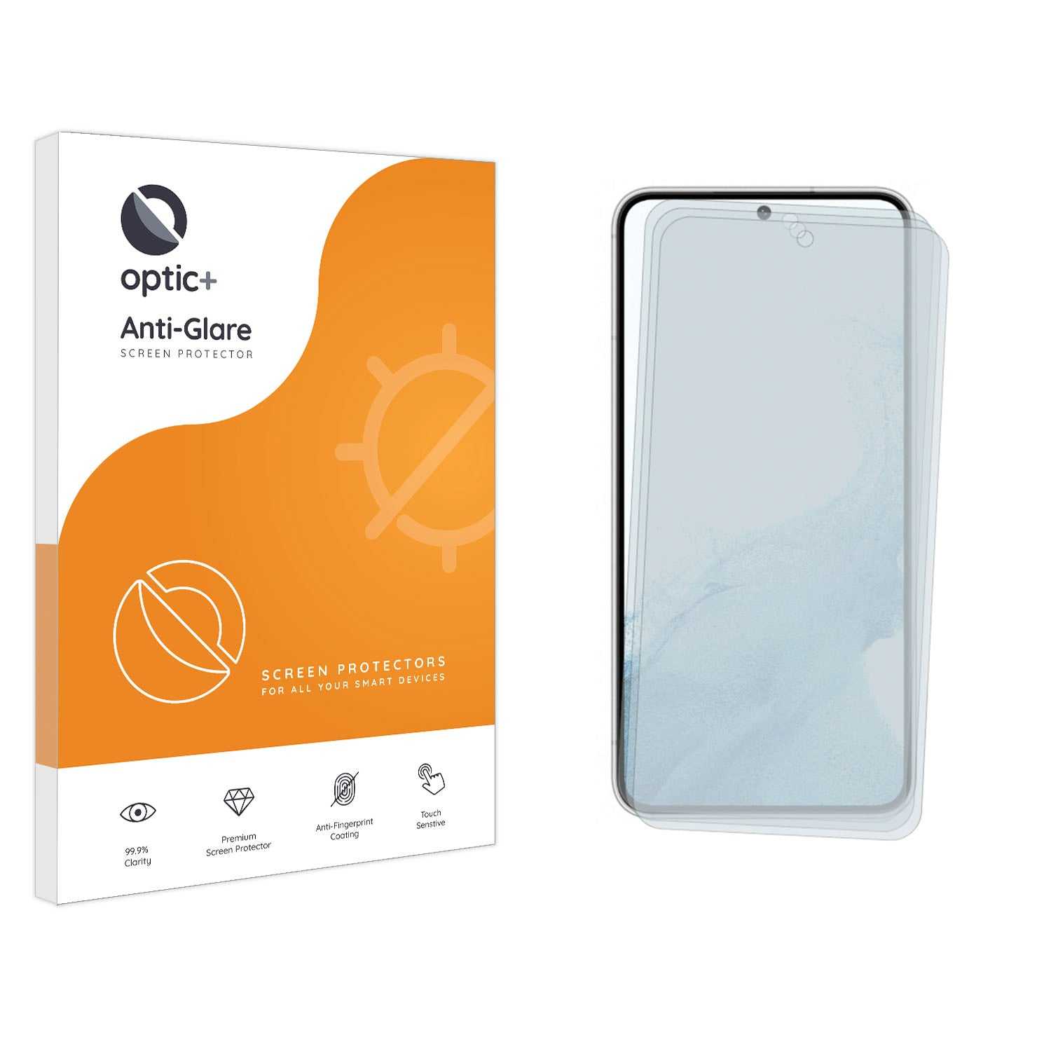 ScreenShield, Optic+ Anti-Glare Screen Protector for Samsung Galaxy S22 (3pk)