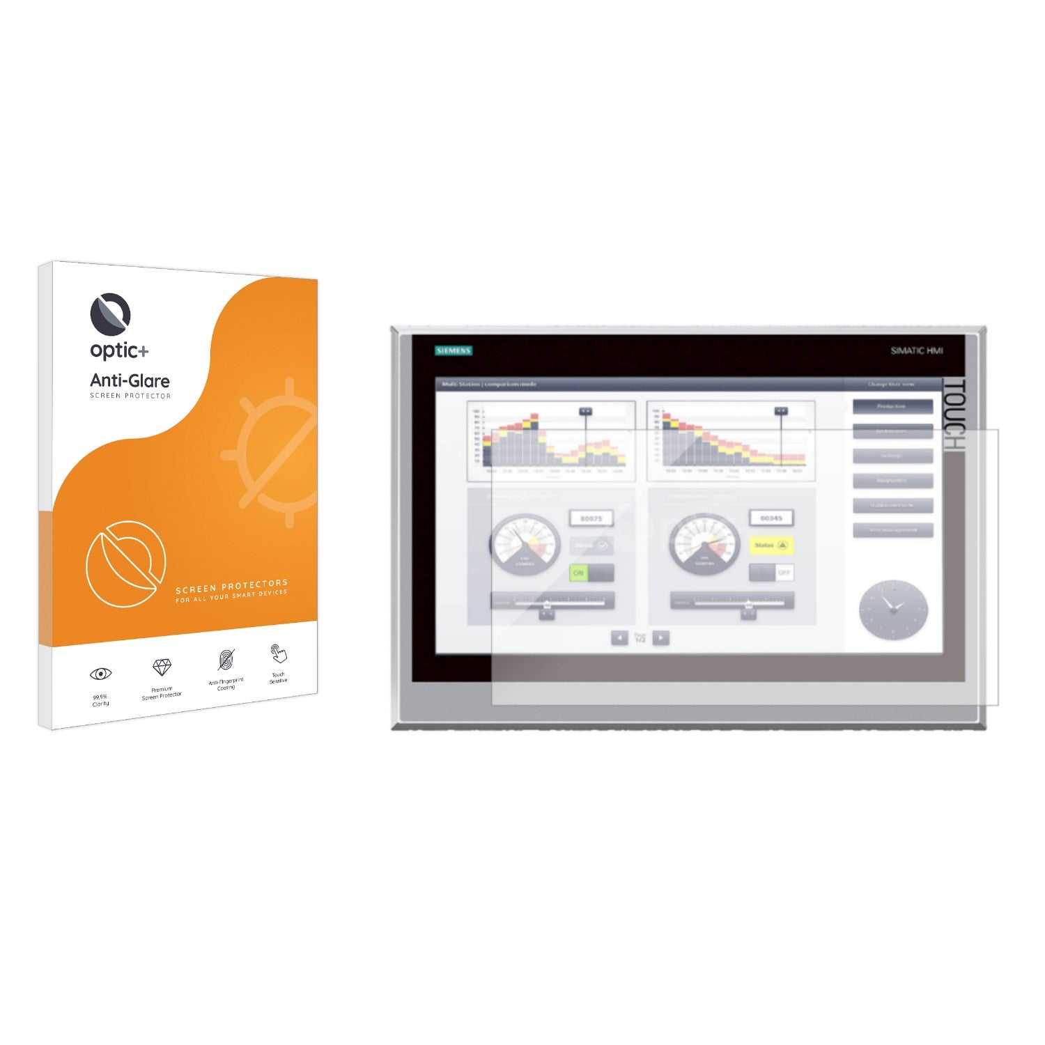 ScreenShield, Optic+ Anti-Glare Screen Protector for Siemens Simatic  IFP 1500 Basic