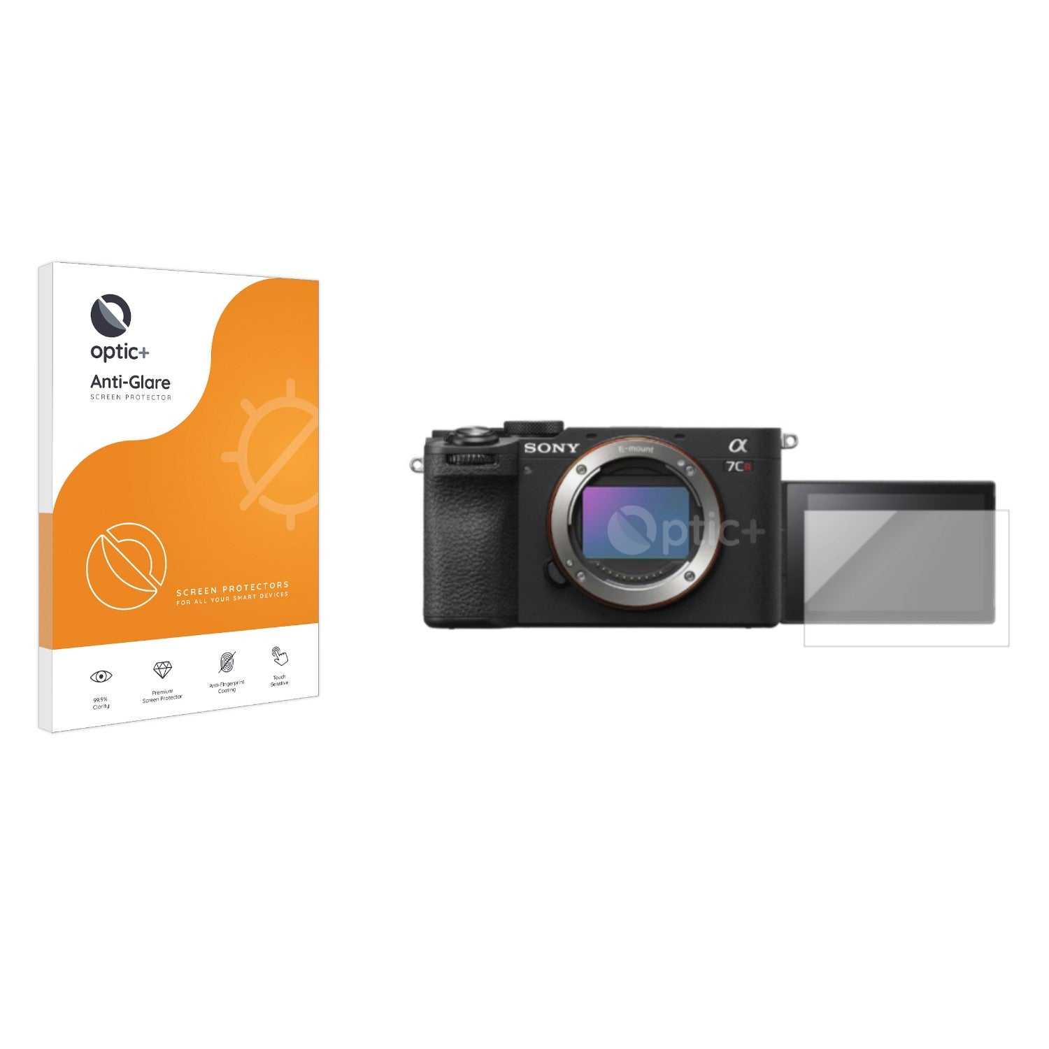 ScreenShield, Optic+ Anti-Glare Screen Protector for Sony Alpha 7CR