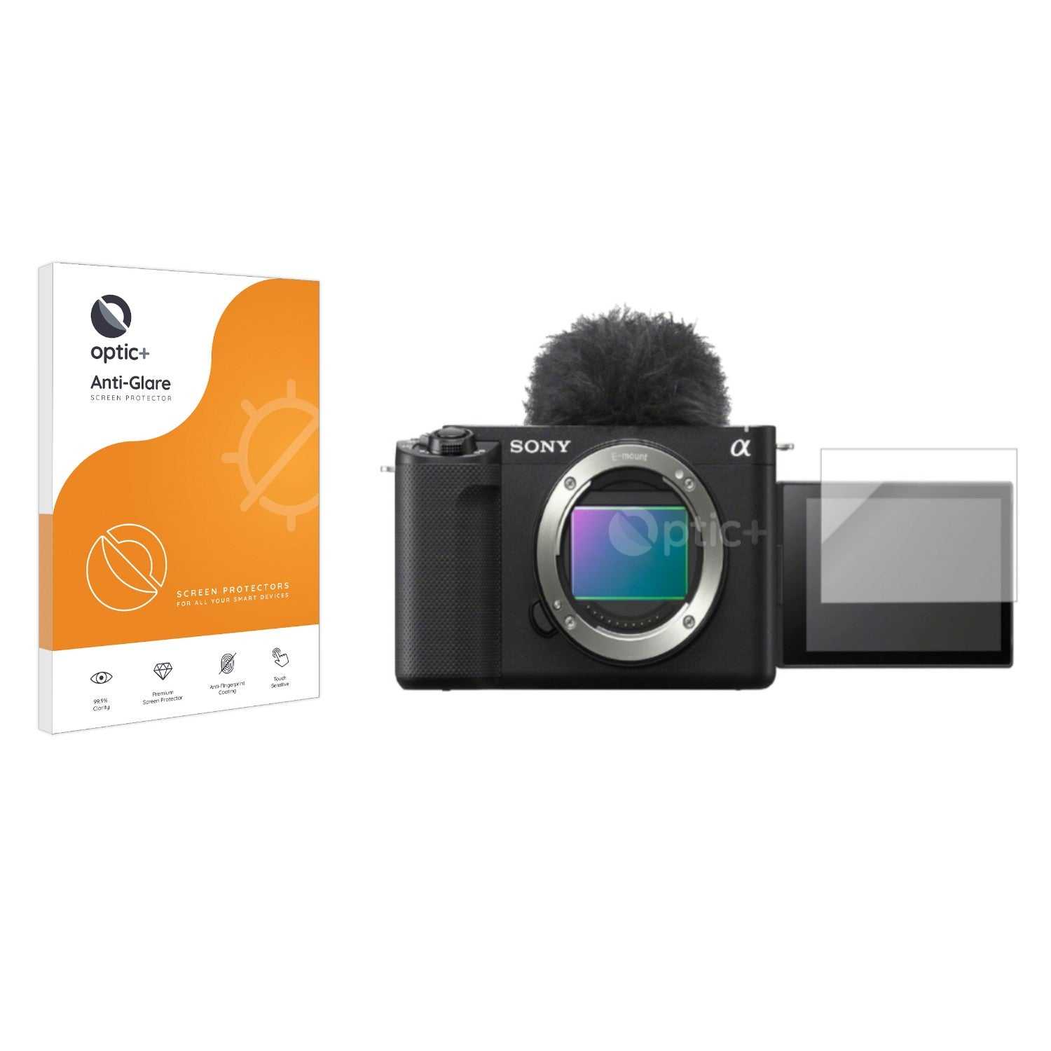 ScreenShield, Optic+ Anti-Glare Screen Protector for Sony Alpha ZV-E1