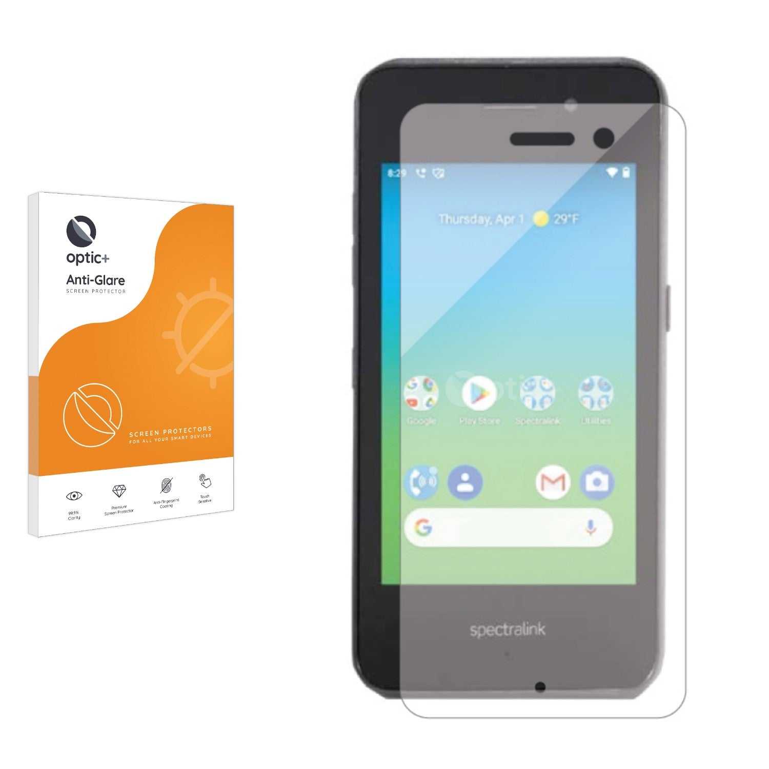 ScreenShield, Optic+ Anti-Glare Screen Protector for Spectralink Versity 92 Series