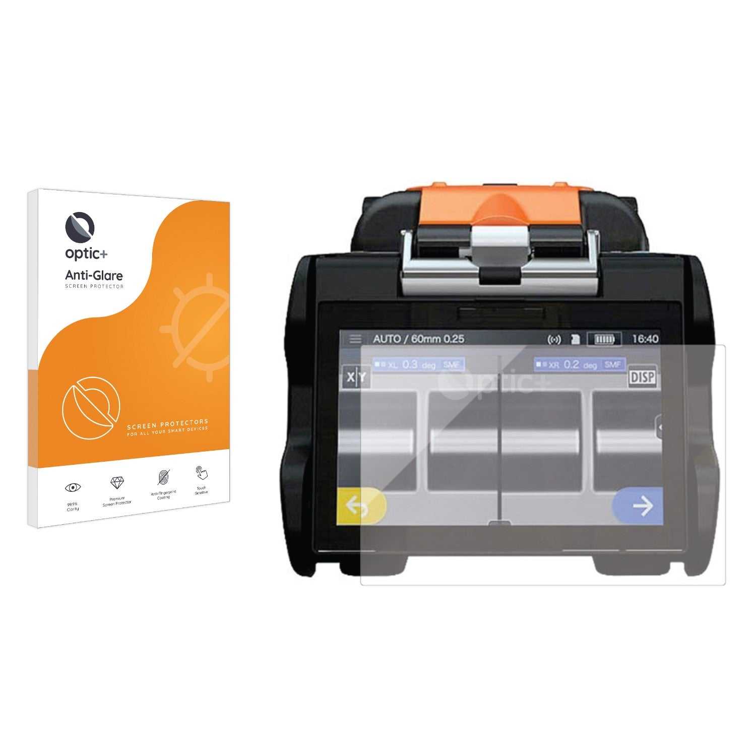 ScreenShield, Optic+ Anti-Glare Screen Protector for Sumitomo Aligning fusion splicer TYPLE-72C+