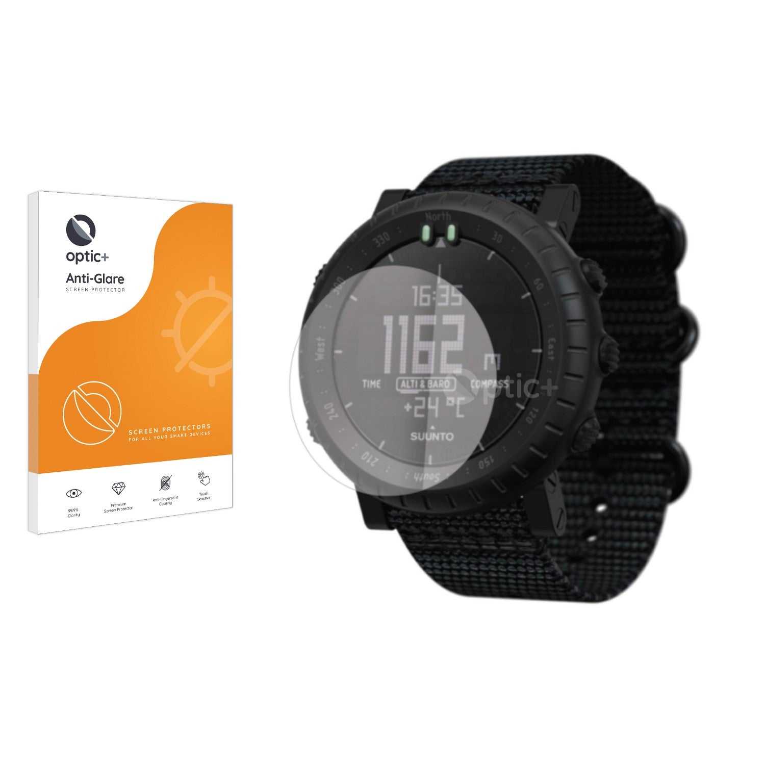 ScreenShield, Optic+ Anti-Glare Screen Protector for Suunto Core Alpha