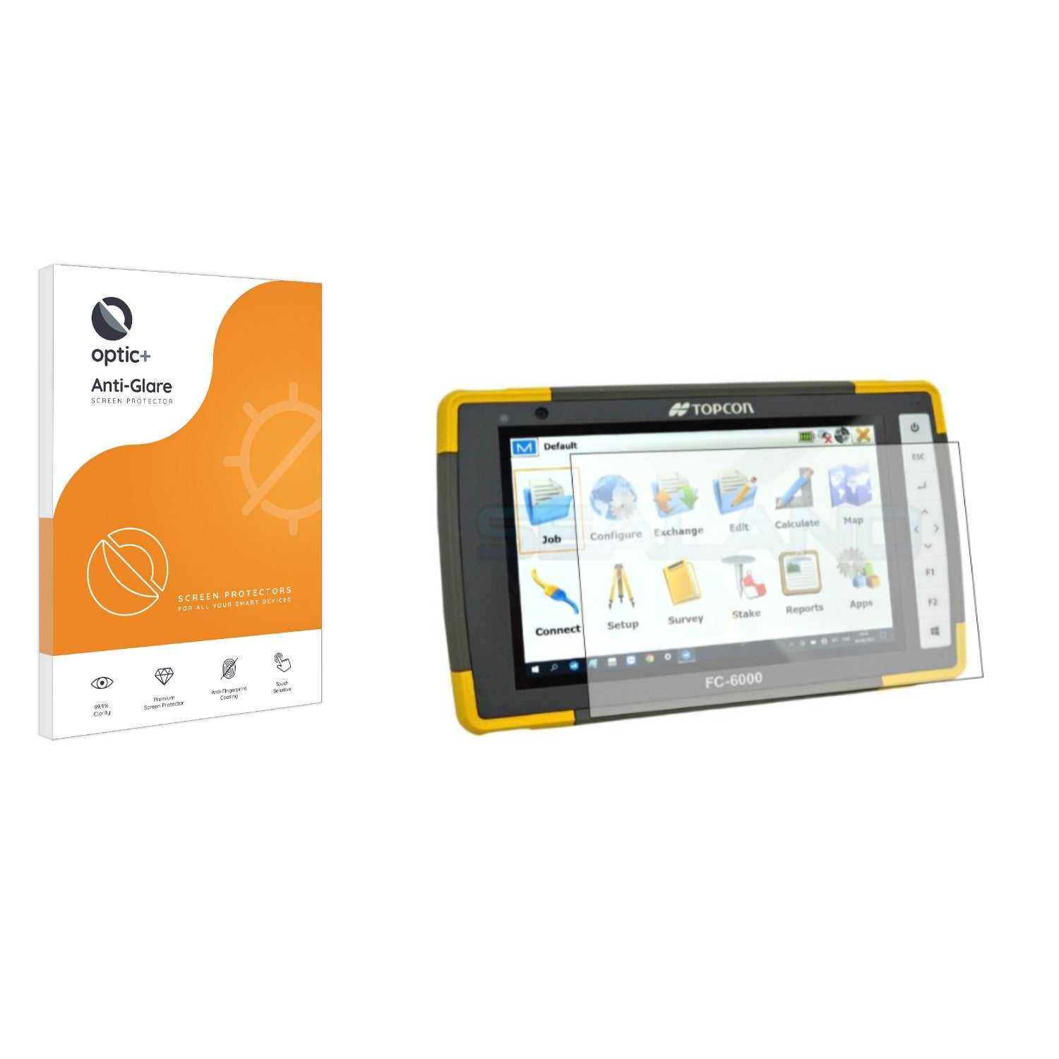 ScreenShield, Optic+ Anti-Glare Screen Protector for Topcon FC-6000