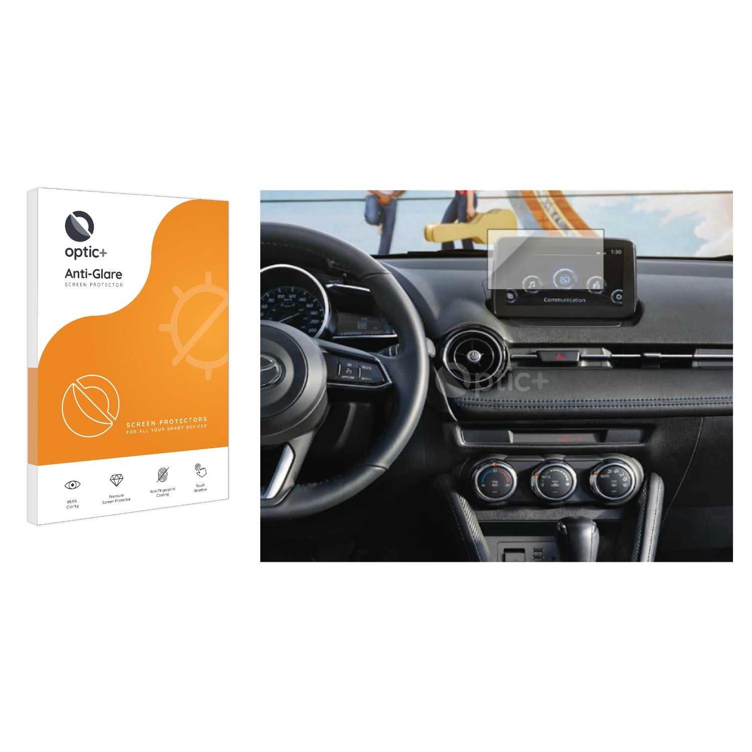 ScreenShield, Optic+ Anti-Glare Screen Protector for Toyota Yaris 2019 Infotainment System