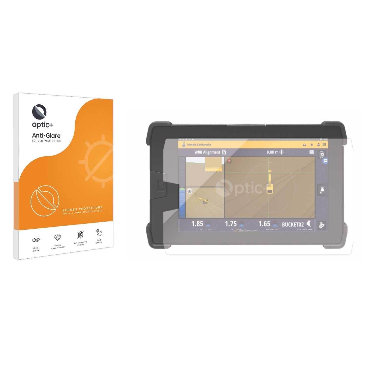 ScreenShield, Optic+ Anti-Glare Screen Protector for Trimble TD520