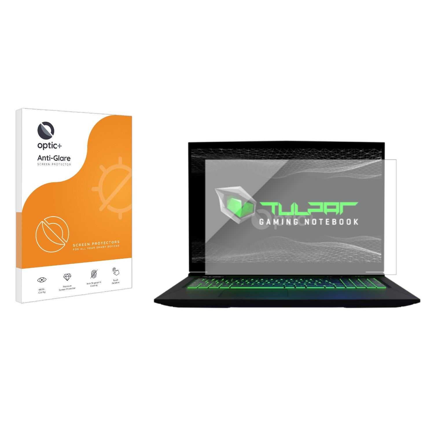 ScreenShield, Optic+ Anti-Glare Screen Protector for Tulpar T7 V20 17.3