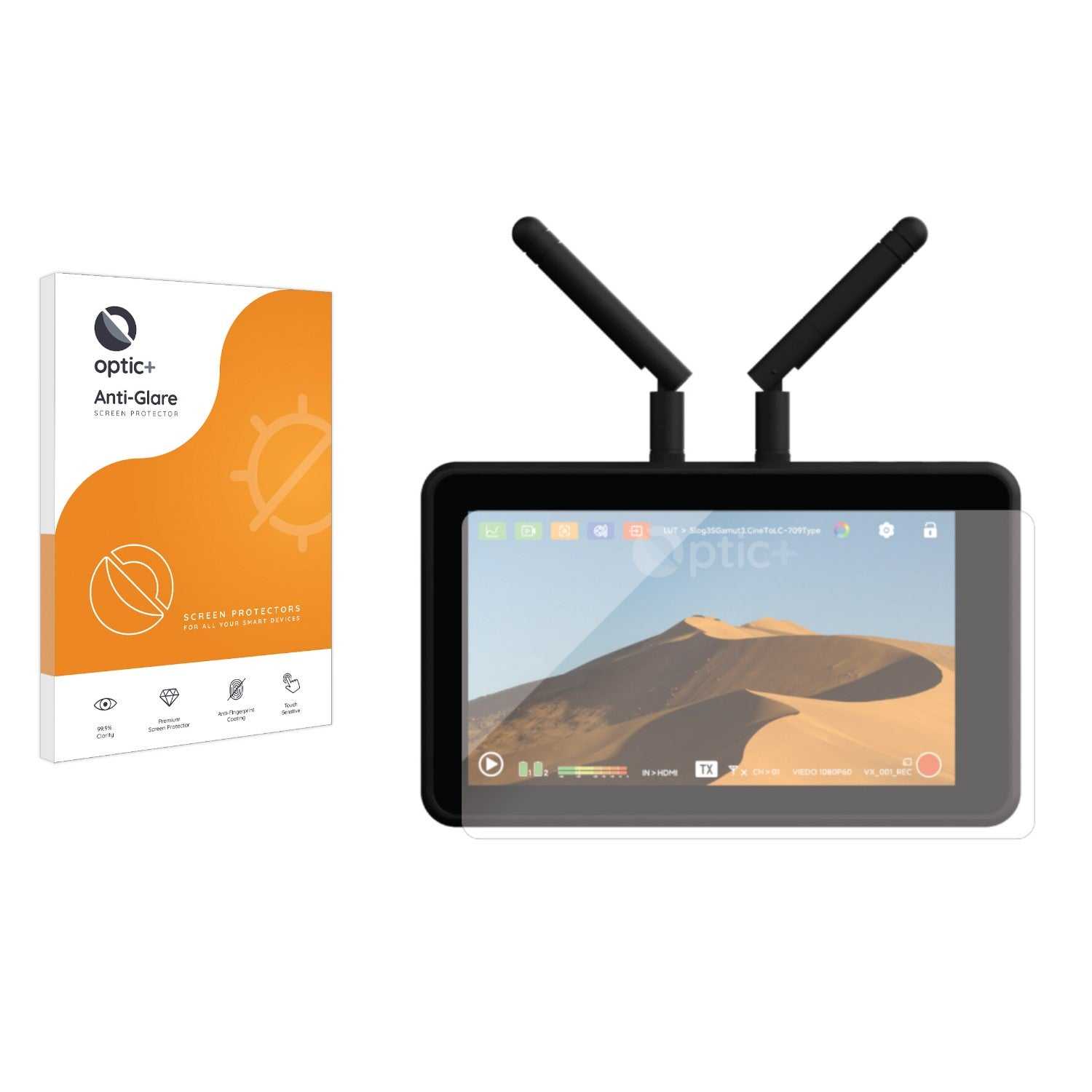 ScreenShield, Optic+ Anti-Glare Screen Protector for Vaxis Atom A5 Wireless Monitor