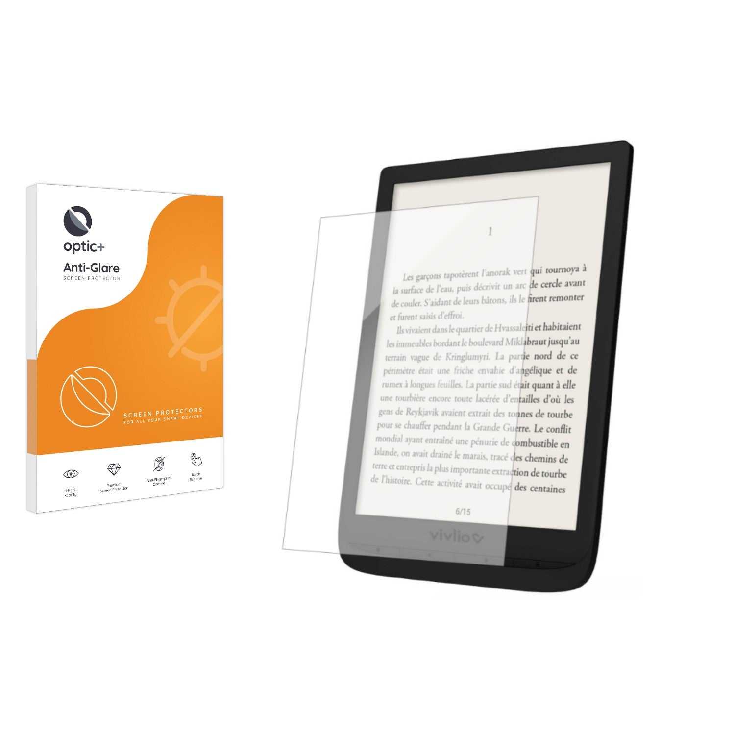 ScreenShield, Optic+ Anti-Glare Screen Protector for Vivlio InkPad 3