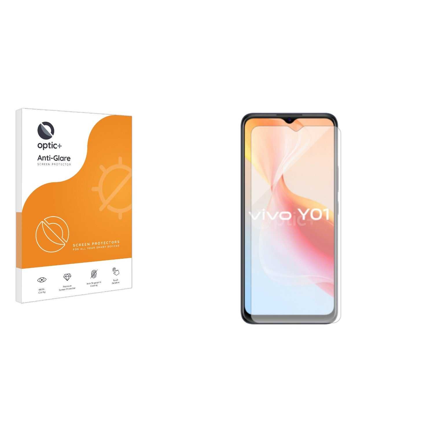 ScreenShield, Optic+ Anti-Glare Screen Protector for Vivo Y01