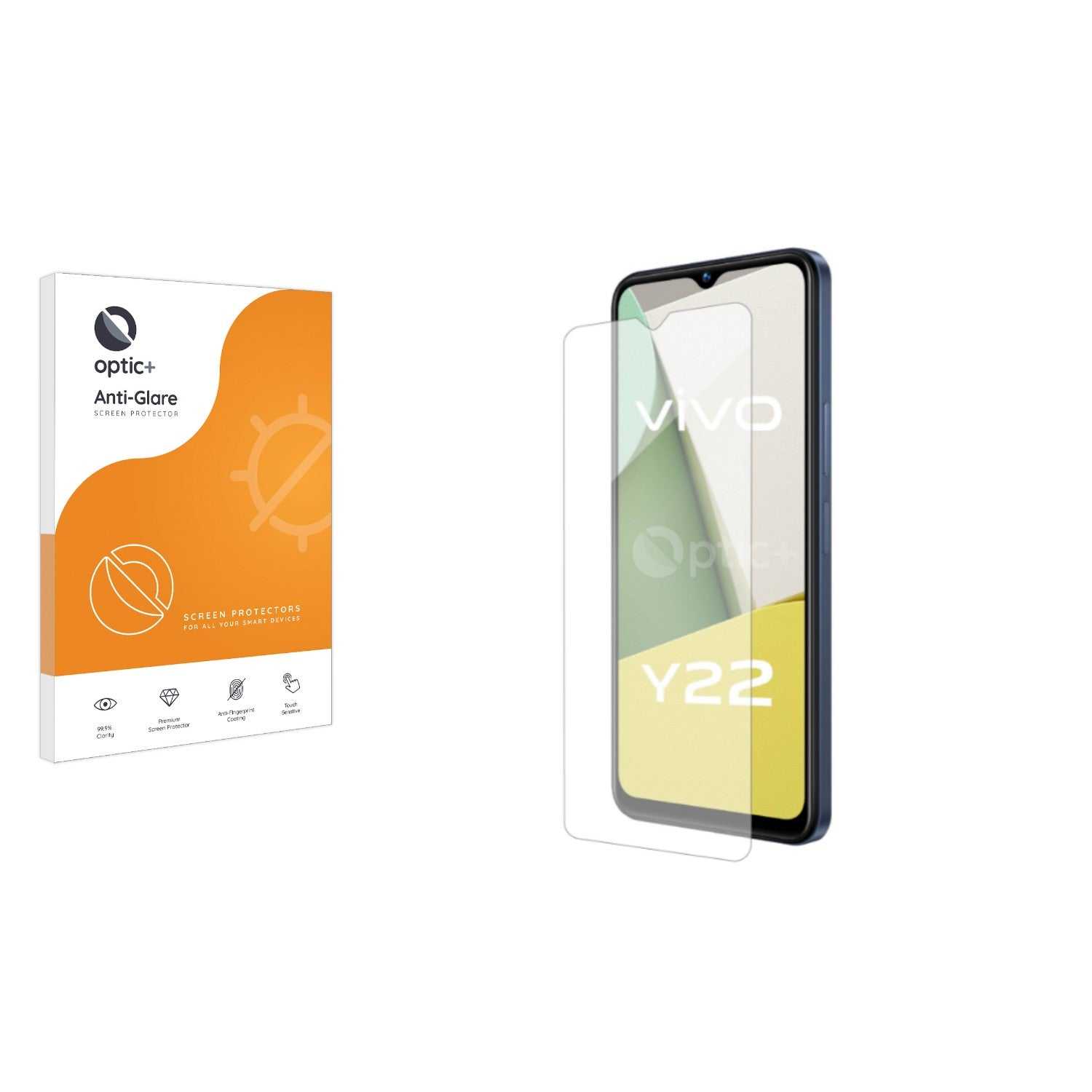 ScreenShield, Optic+ Anti-Glare Screen Protector for Vivo Y22