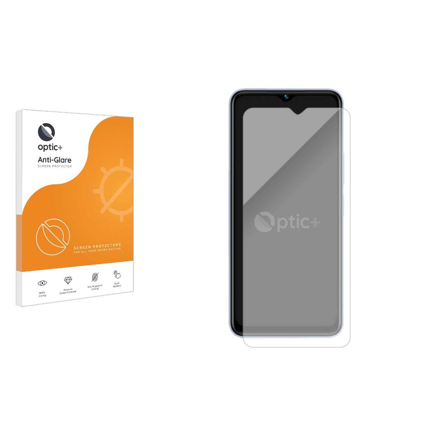 ScreenShield, Optic+ Anti-Glare Screen Protector for Vivo Y22s