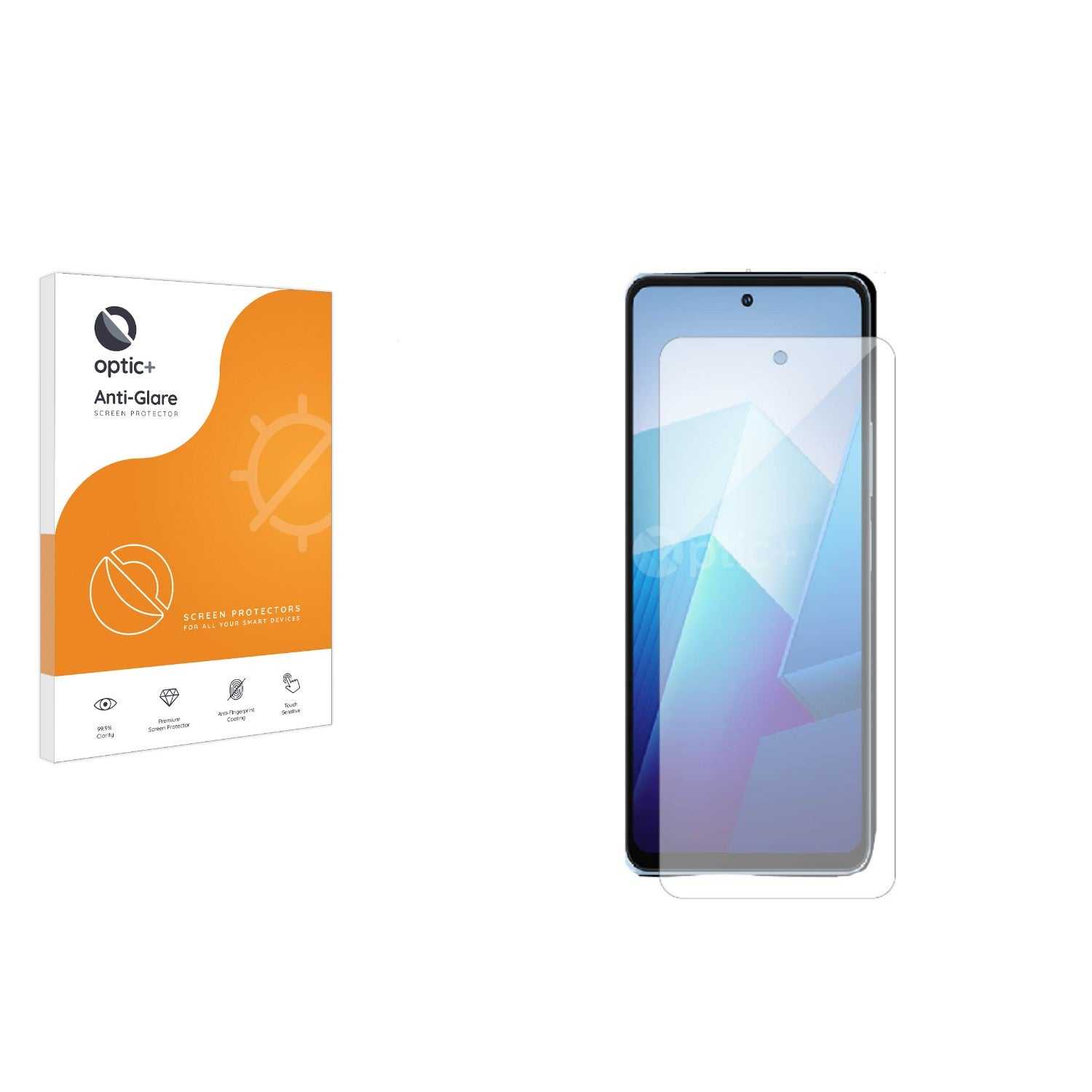 ScreenShield, Optic+ Anti-Glare Screen Protector for Vivo iQOO Z7s