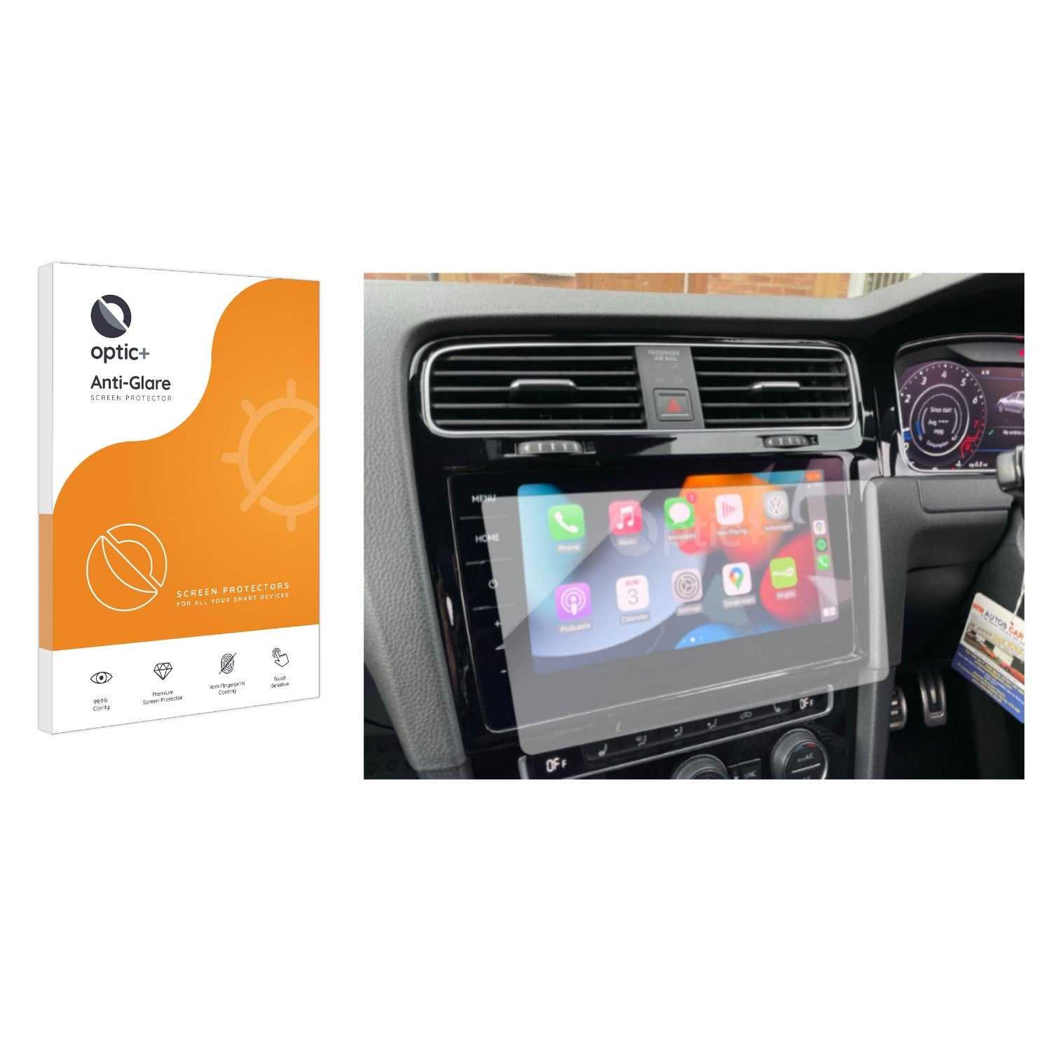 ScreenShield, Optic+ Anti-Glare Screen Protector for Volkswagen Polo VI Discover Pro 9.2