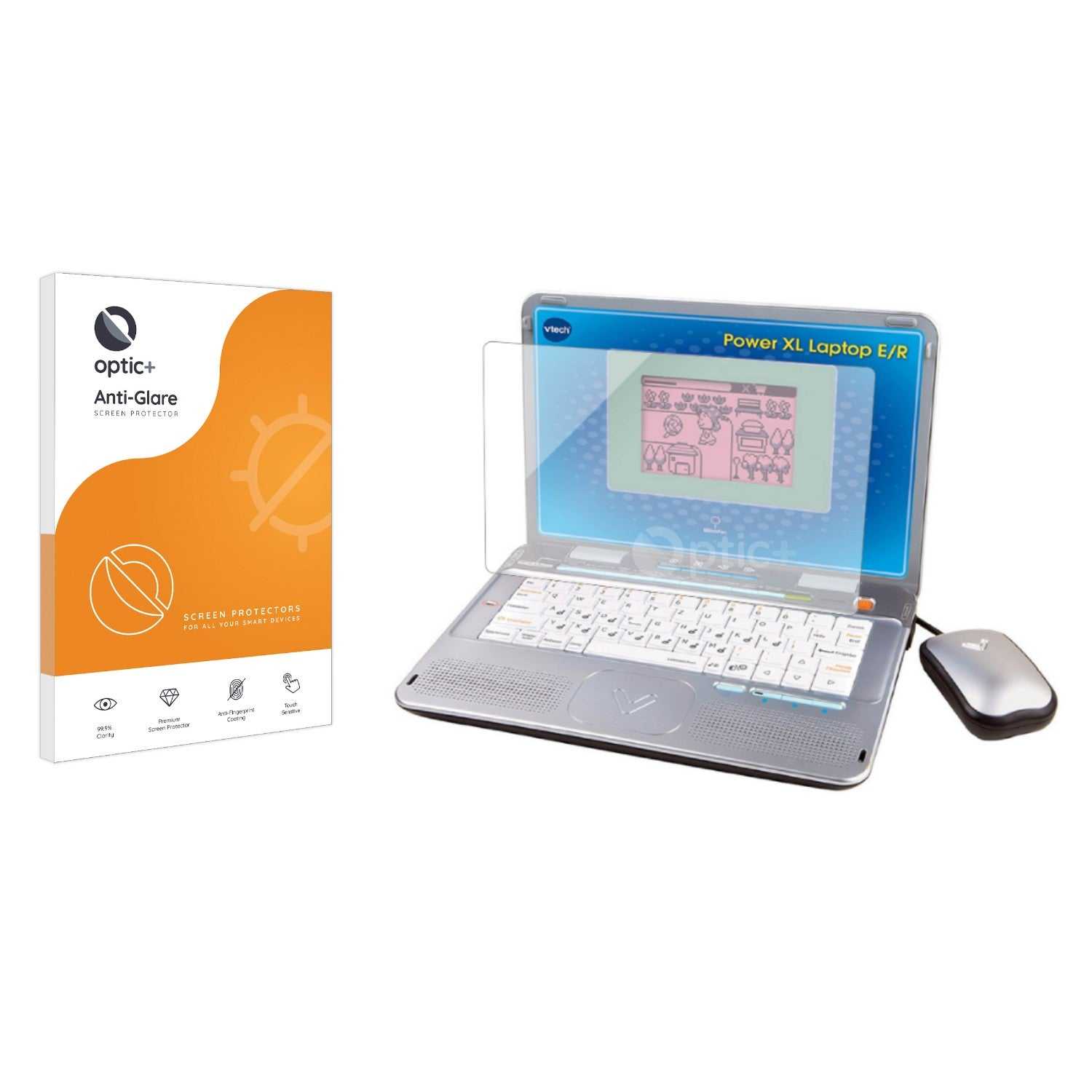 ScreenShield, Optic+ Anti-Glare Screen Protector for Vtech Power XL Laptop E/R