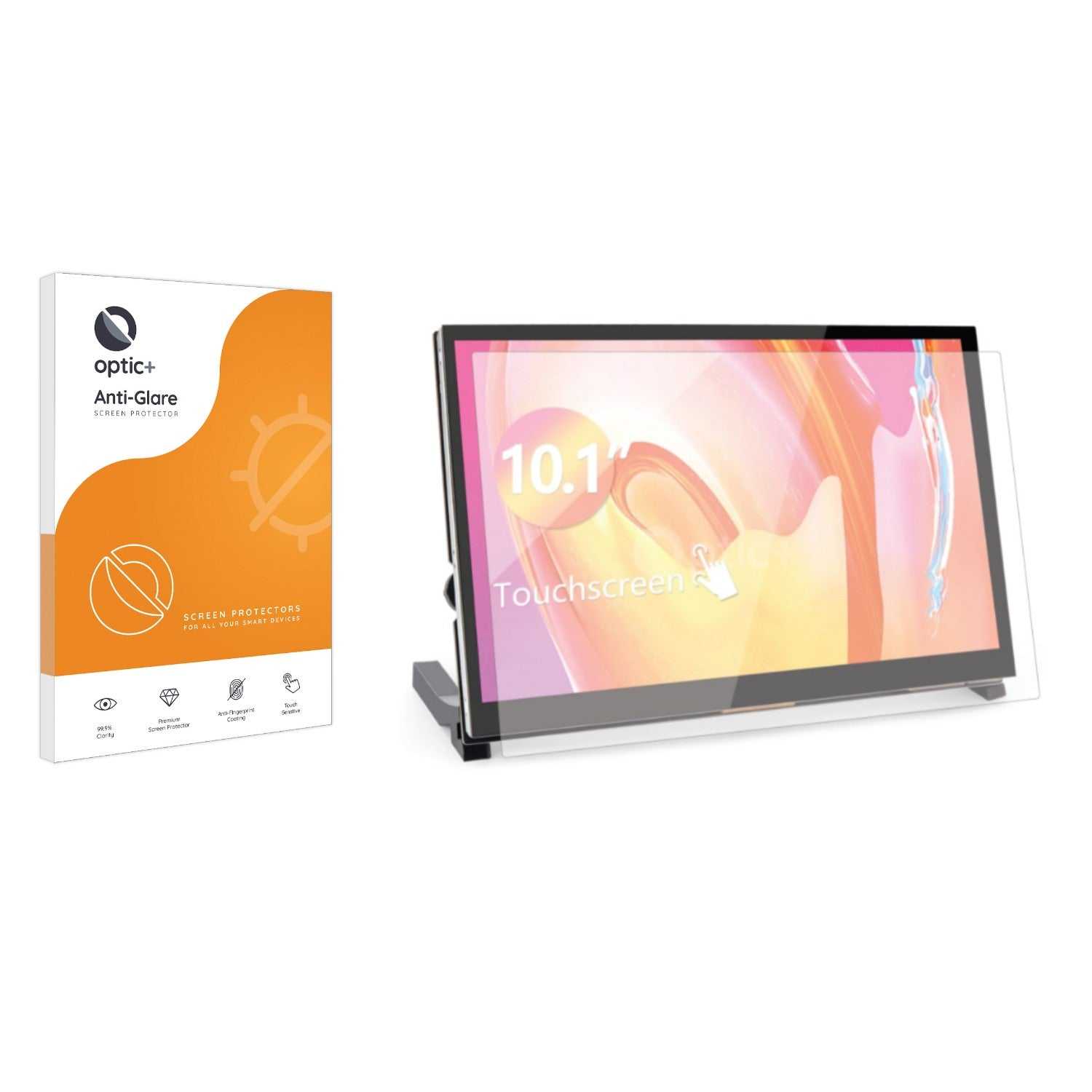 ScreenShield, Optic+ Anti-Glare Screen Protector for WIMAXIT Raspberry Pi 4 Touchscreen 10.1"