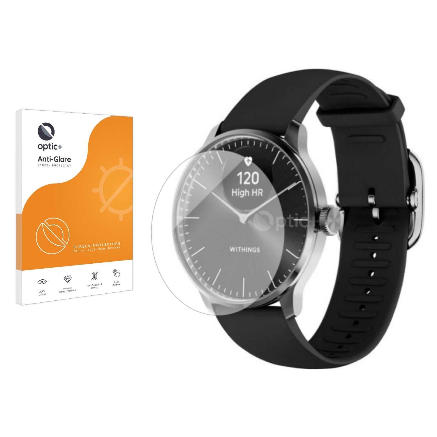 ScreenShield, Optic+ Anti-Glare Screen Protector for Withings ScanWatch Light