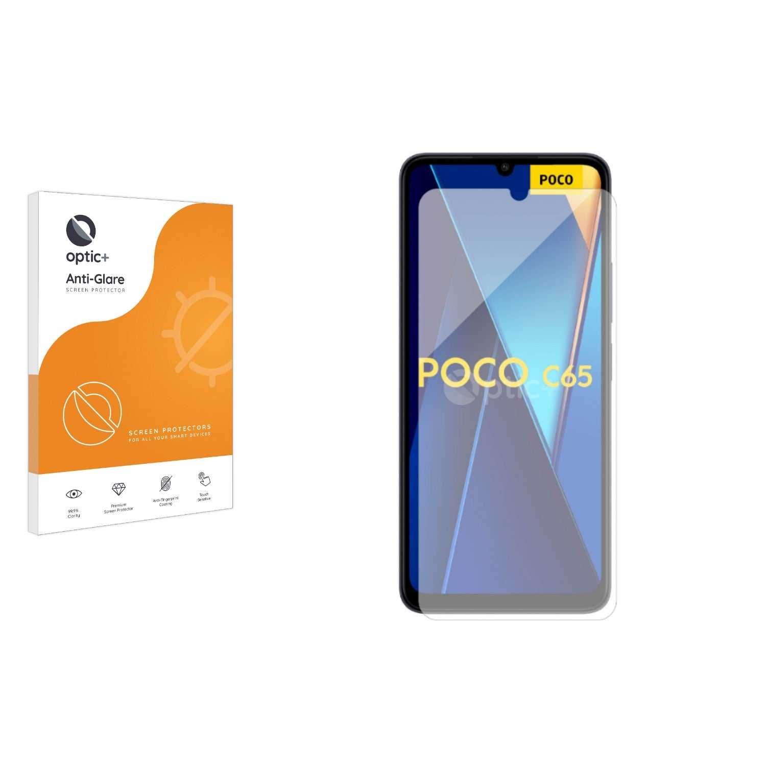 ScreenShield, Optic+ Anti-Glare Screen Protector for Xiaomi Poco C65