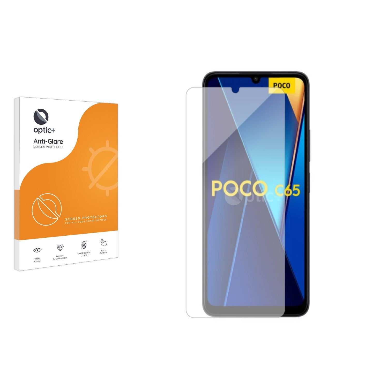 ScreenShield, Optic+ Anti-Glare Screen Protector for Xiaomi Poco C65