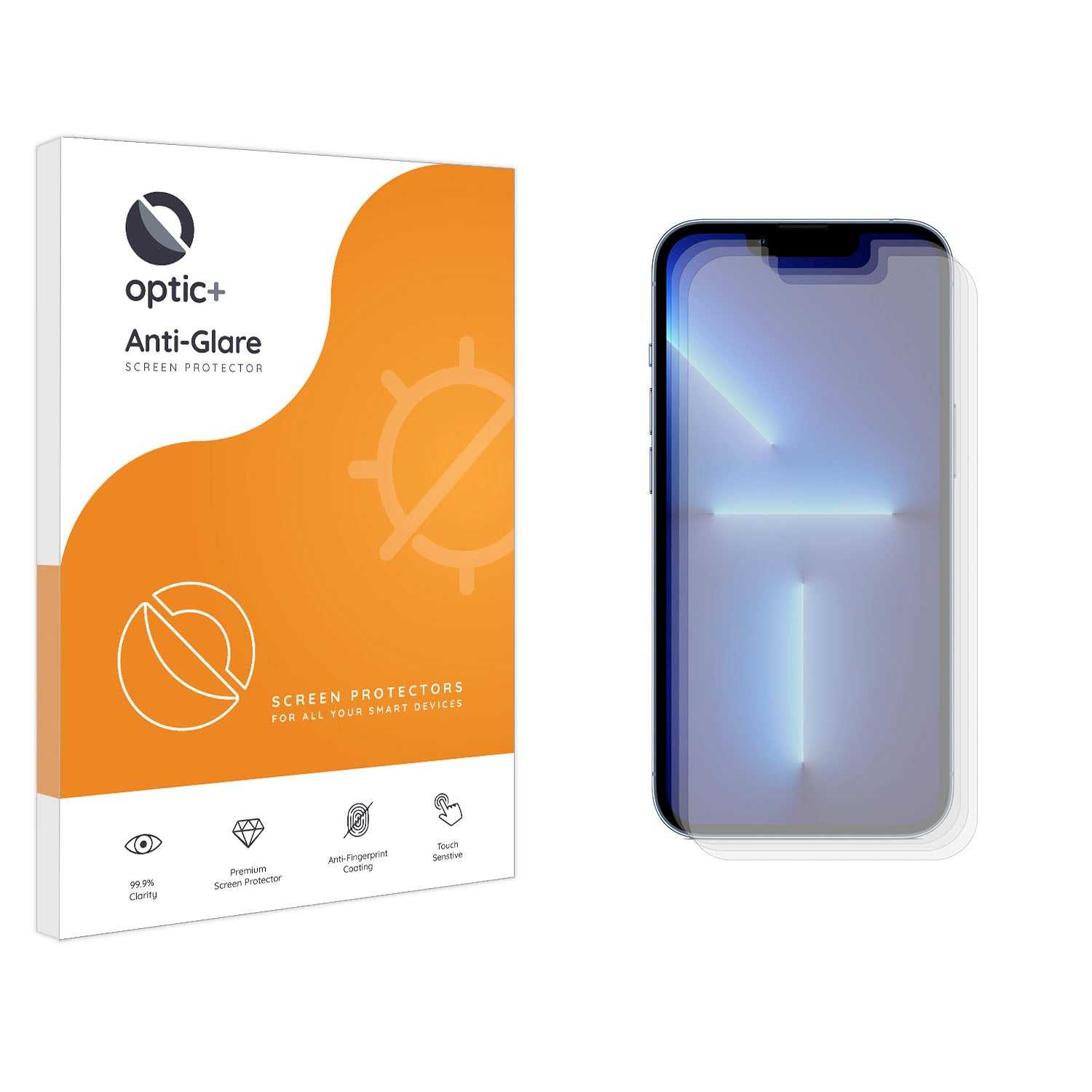 ScreenShield, Optic+ Anti-Glare Screen Protector for iPhone 13 Pro (3pk)