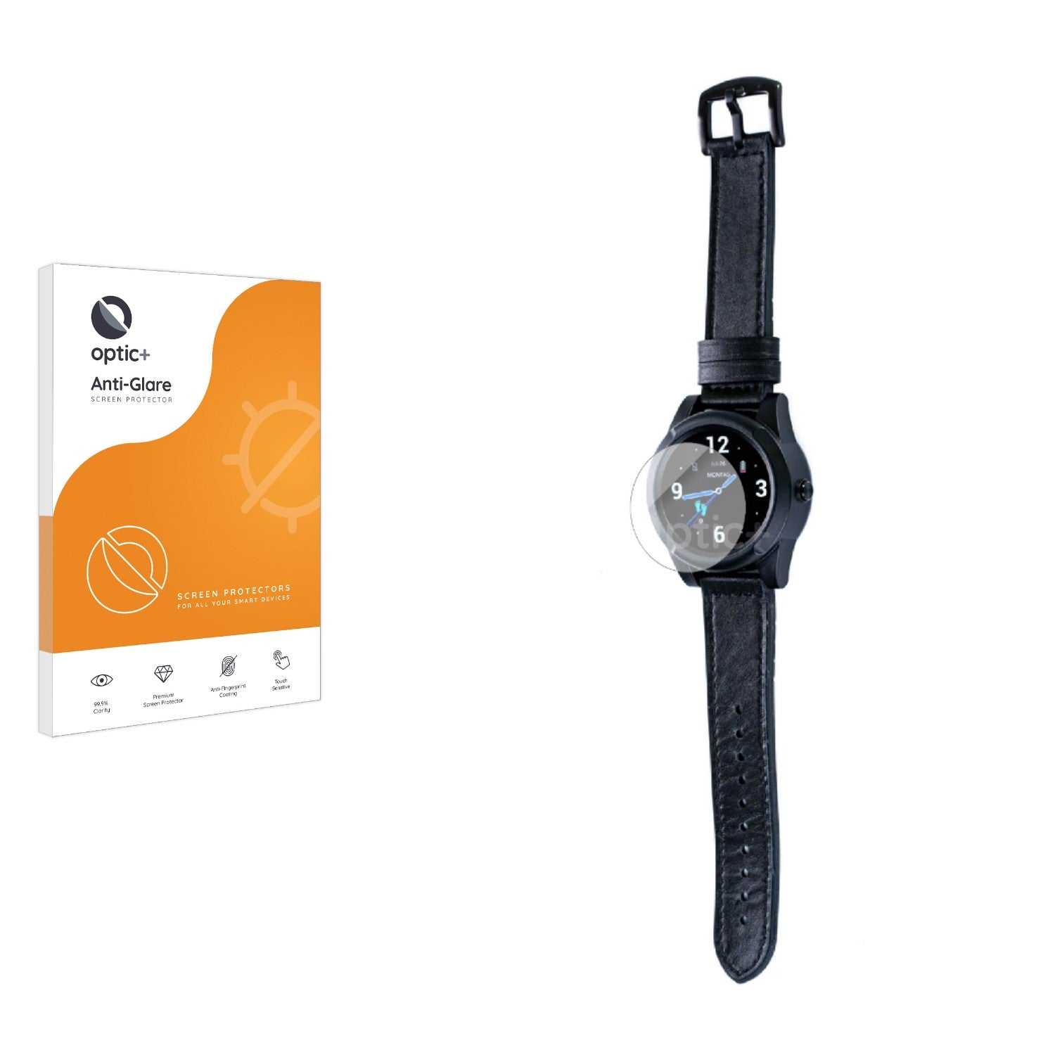 ScreenShield, Optic+ Anti-Glare Screen Protector for mobi-click LifeWatch SW101-5