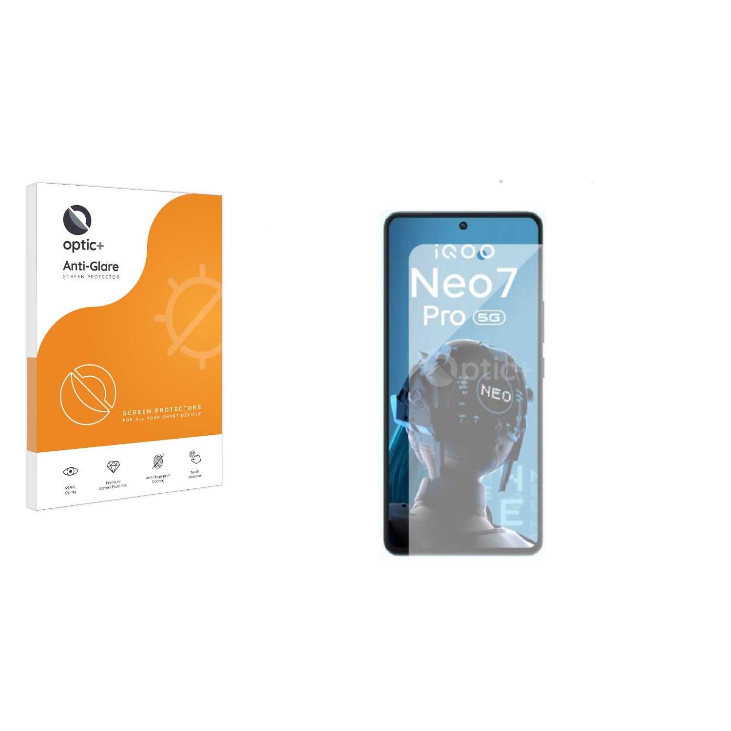 ScreenShield, Optic+ Anti-Glare Screen Protector for vivo iQOO Neo 7 Pro