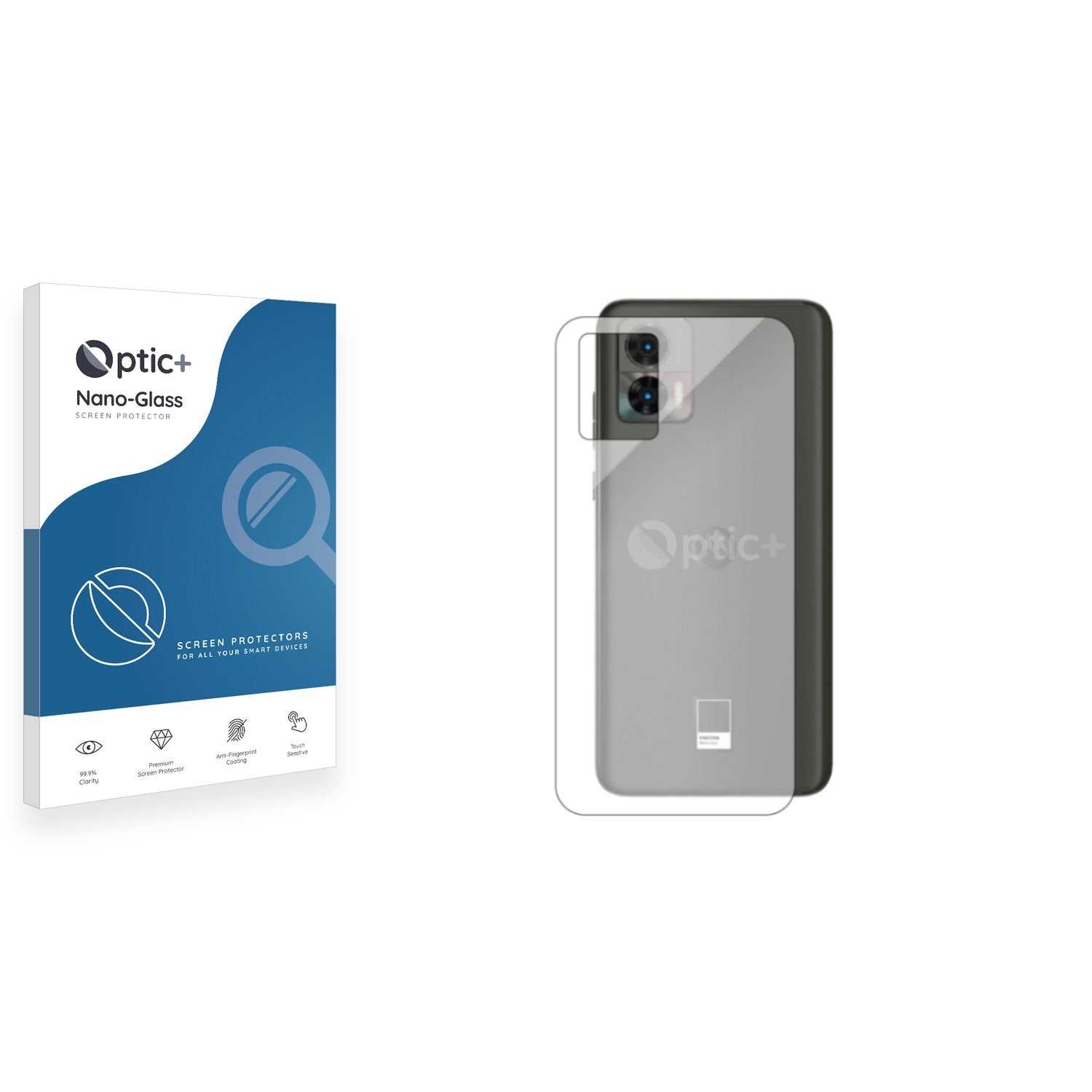 ScreenShield, Optic+ Nano Glass Rear Protector for Motorola Edge 30 Neo (Back)